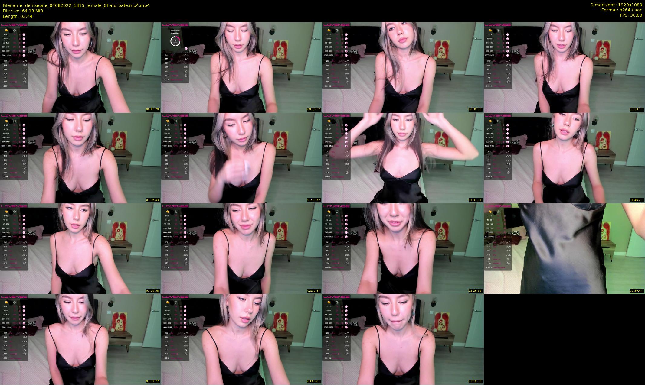 deniseone — 4 minute Chaturbate female cam show recording, 1080p, Aug 4, 2022