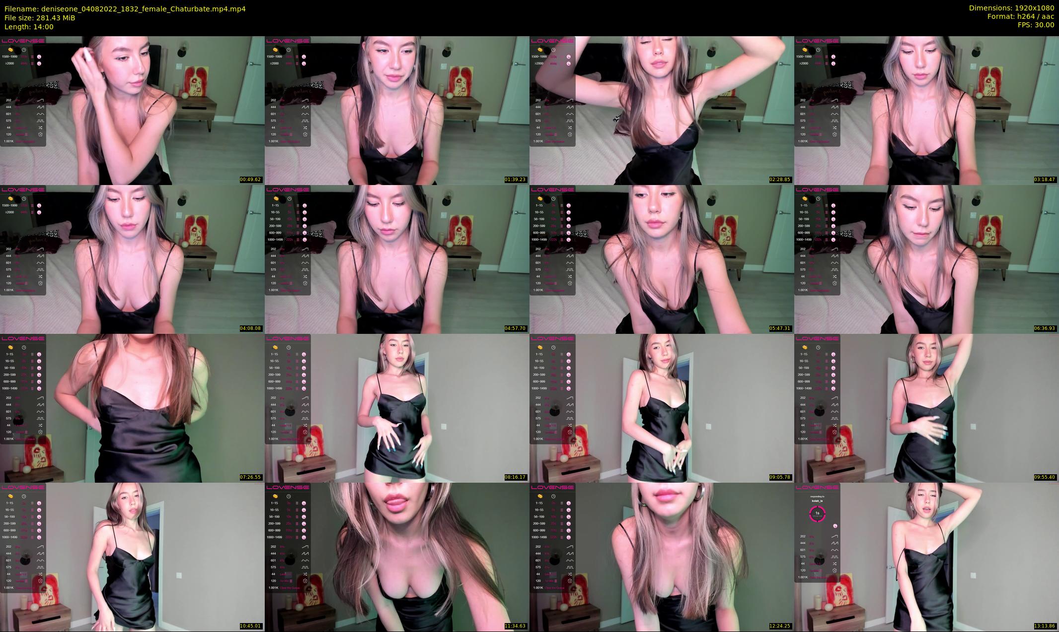 deniseone — 14 minute Chaturbate female cam show recording, 1080p, Aug 4, 2022
