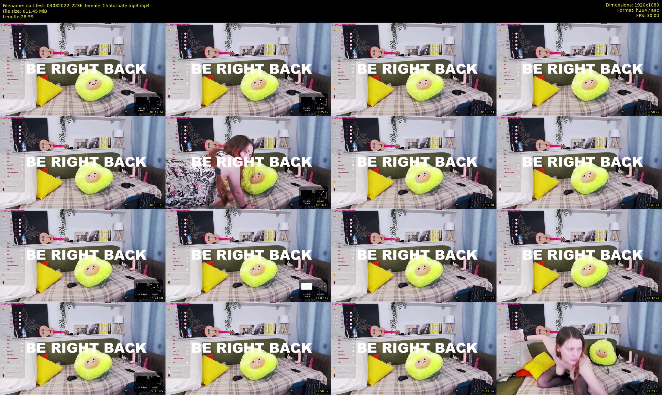 doll_lesli — 29 minute Chaturbate female cam show recording, 1080p, Aug 4, 2022