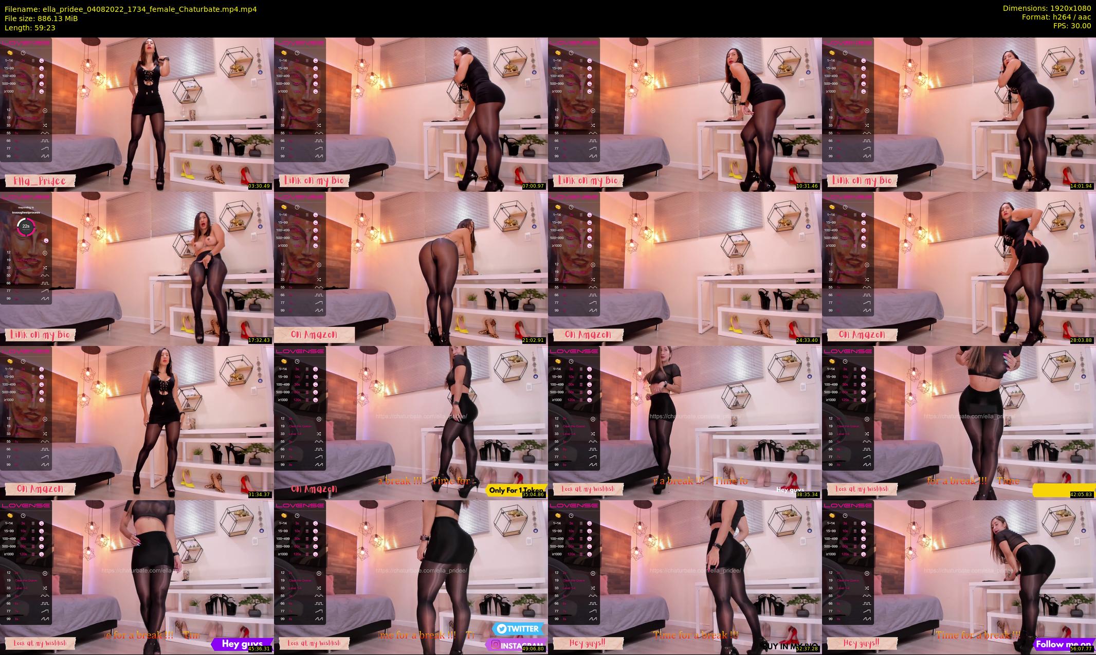 ella_pridee — 60 minute Chaturbate female cam show recording, 1080p, Aug 4, 2022