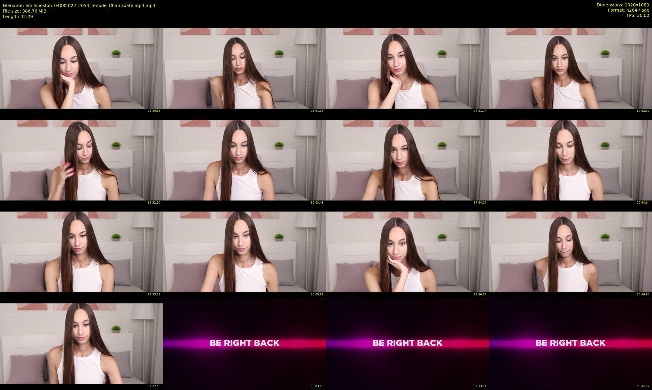 emilyhoston — 43 minute Chaturbate female cam show recording, 1080p, Aug 4, 2022