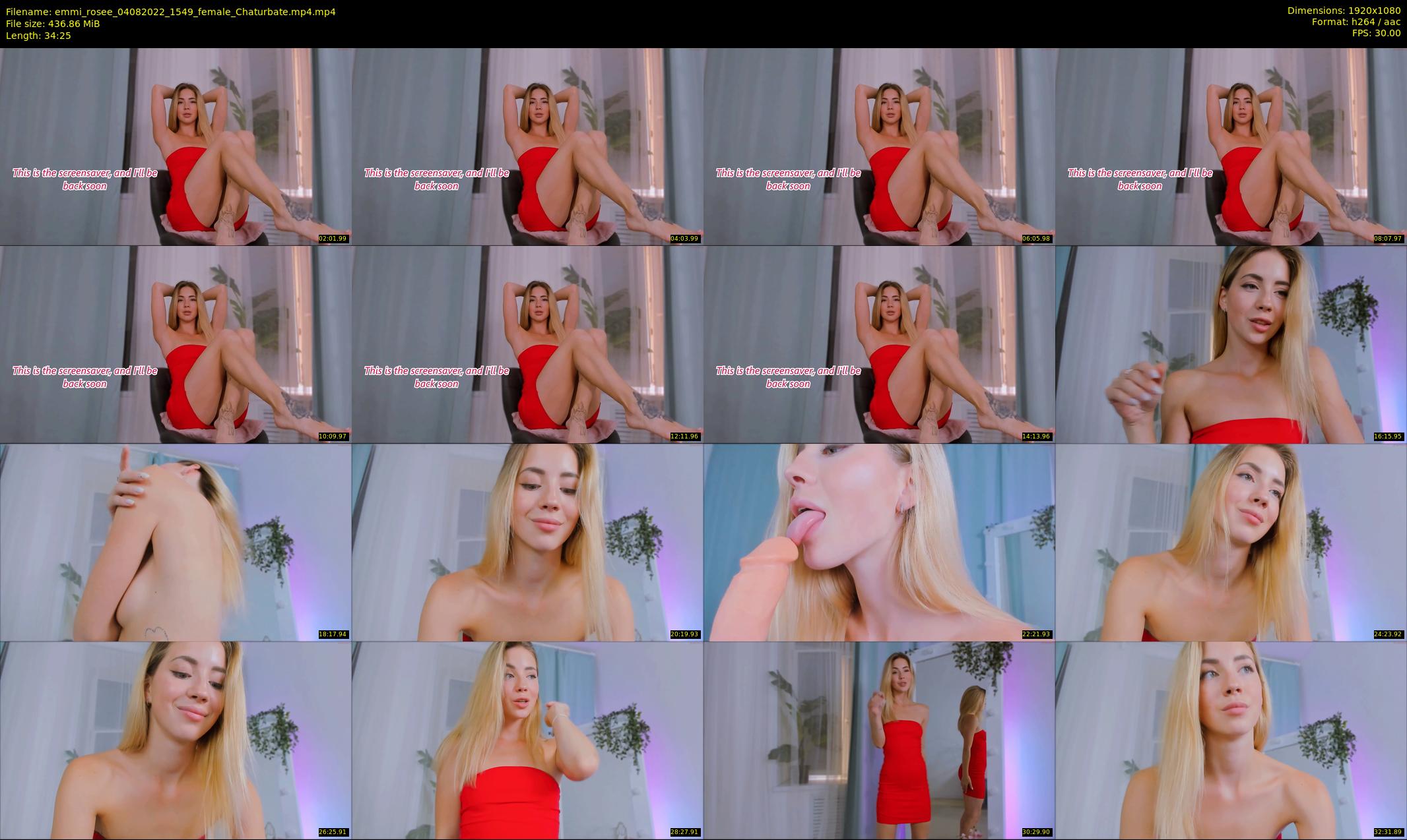 emmi_rosee — 35 minute Chaturbate female cam show recording, 1080p, Aug 4, 2022