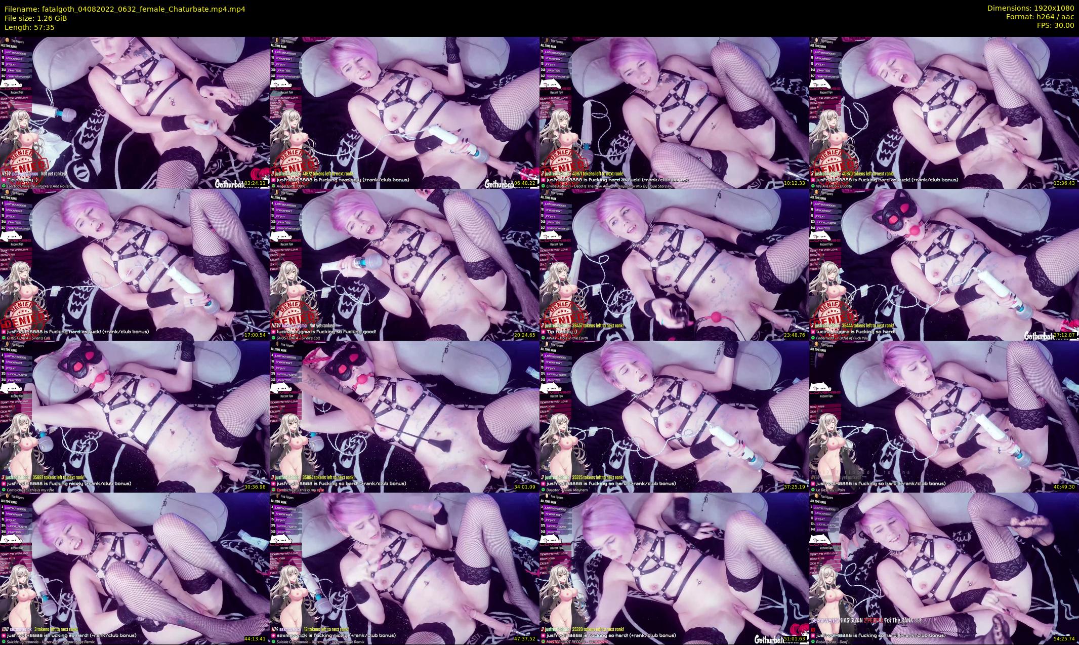 fatalgoth — 58 minute Chaturbate couple cam show recording, 1080p, Aug 4, 2022