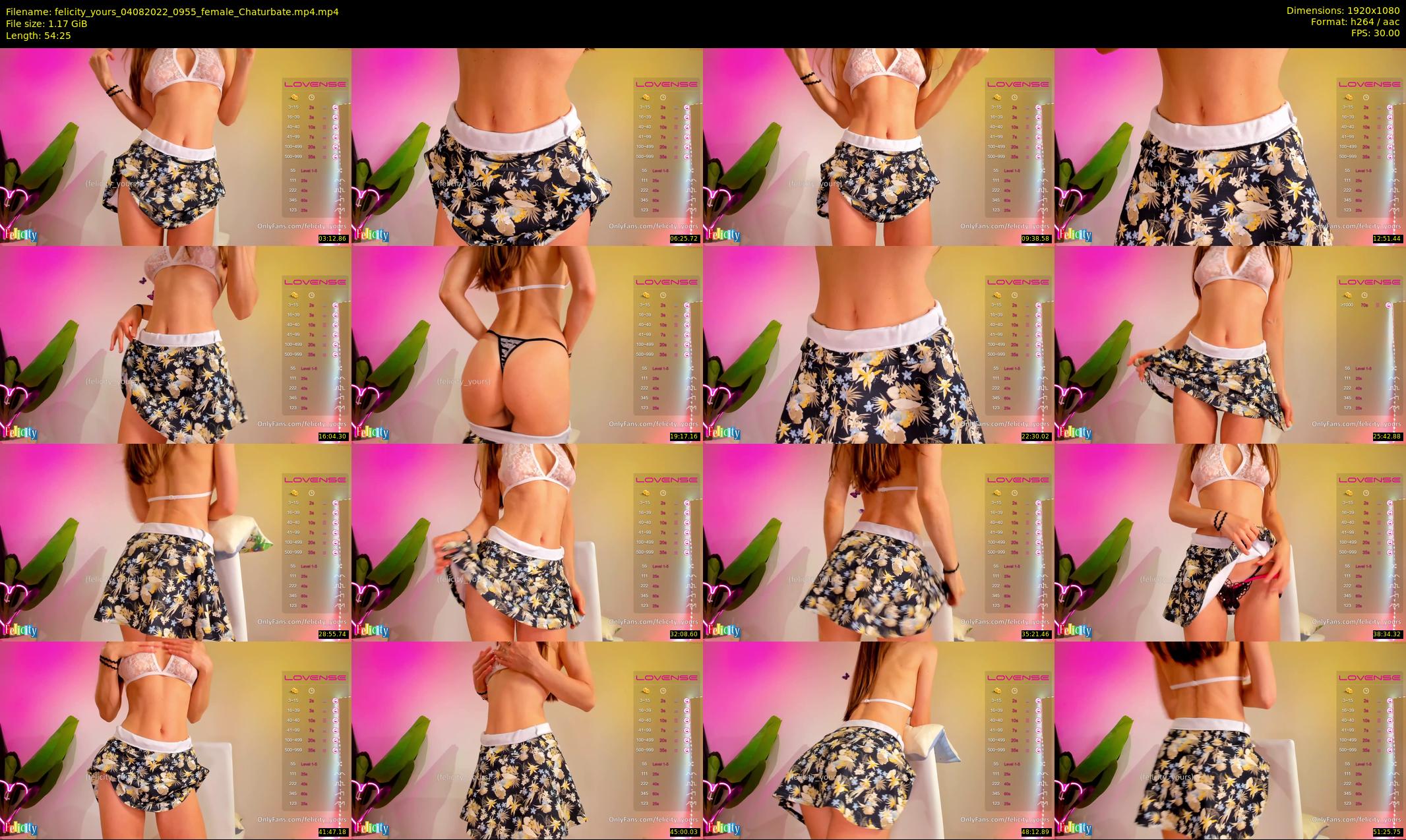 felicity_yours — 55 minute Chaturbate female cam show recording, 1080p, Aug 4, 2022