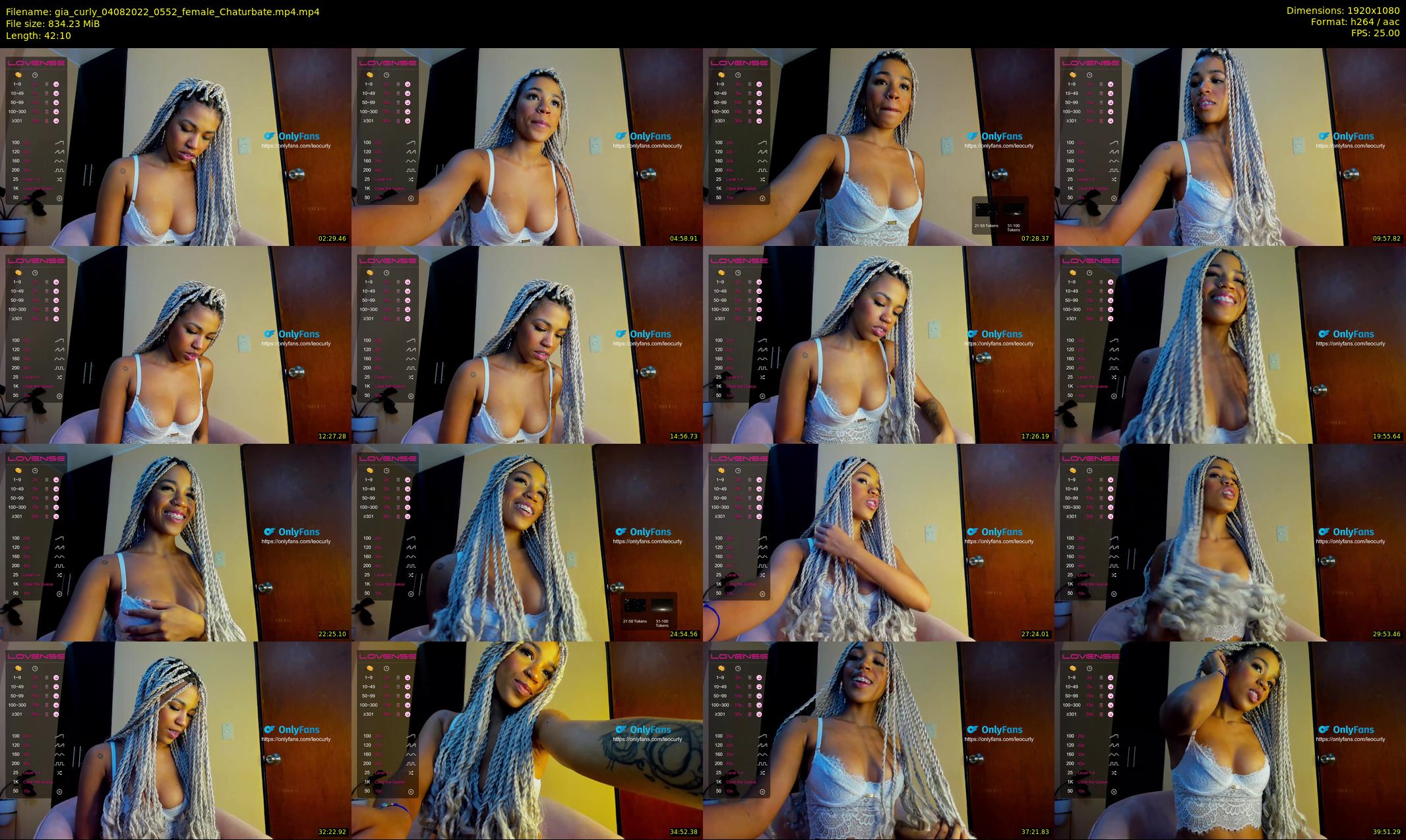 gia_curly — 43 minute Chaturbate female cam show recording, 1080p, Aug 4, 2022