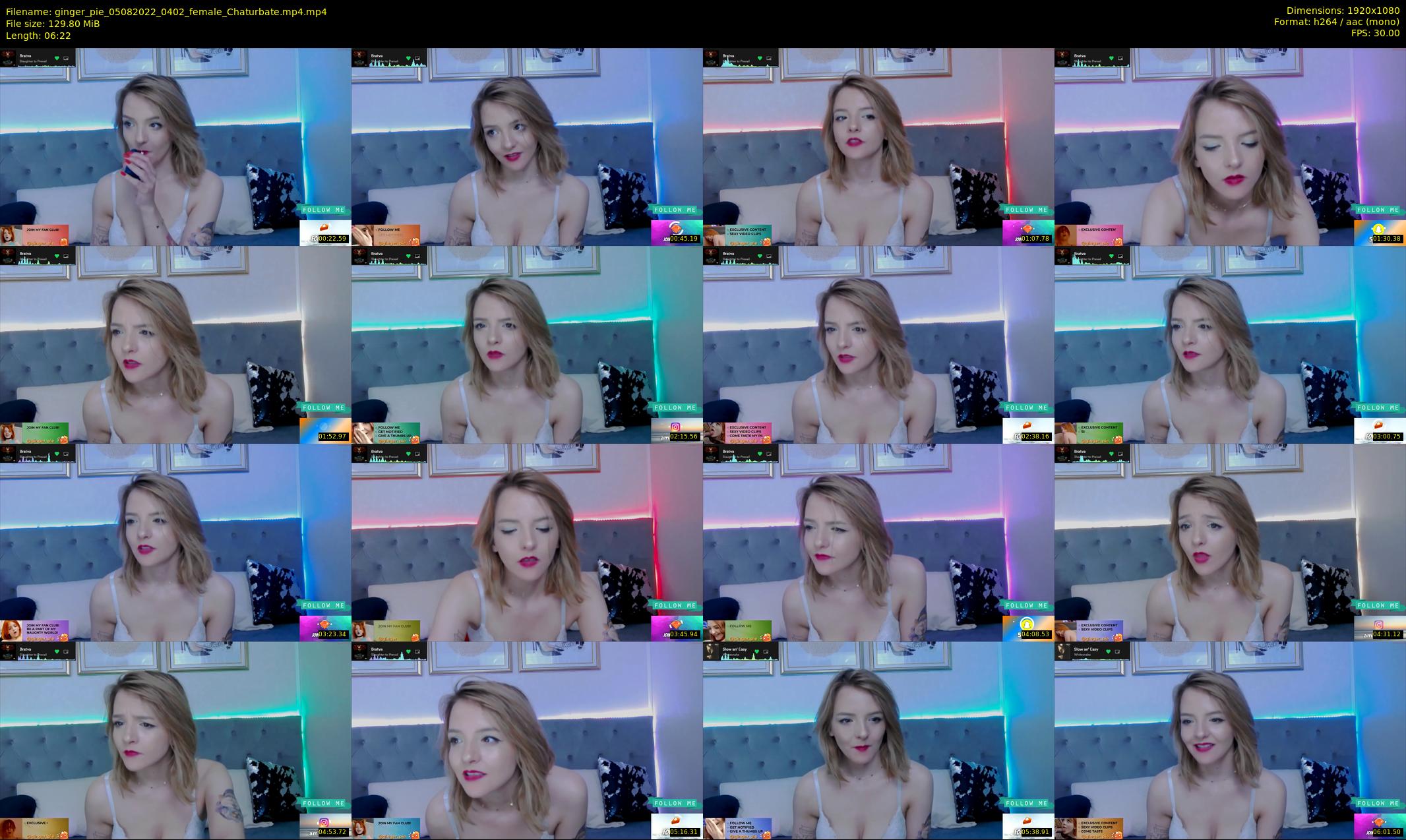 ginger_pie — 7 minute Chaturbate female cam show recording, 1080p, Aug 5, 2022