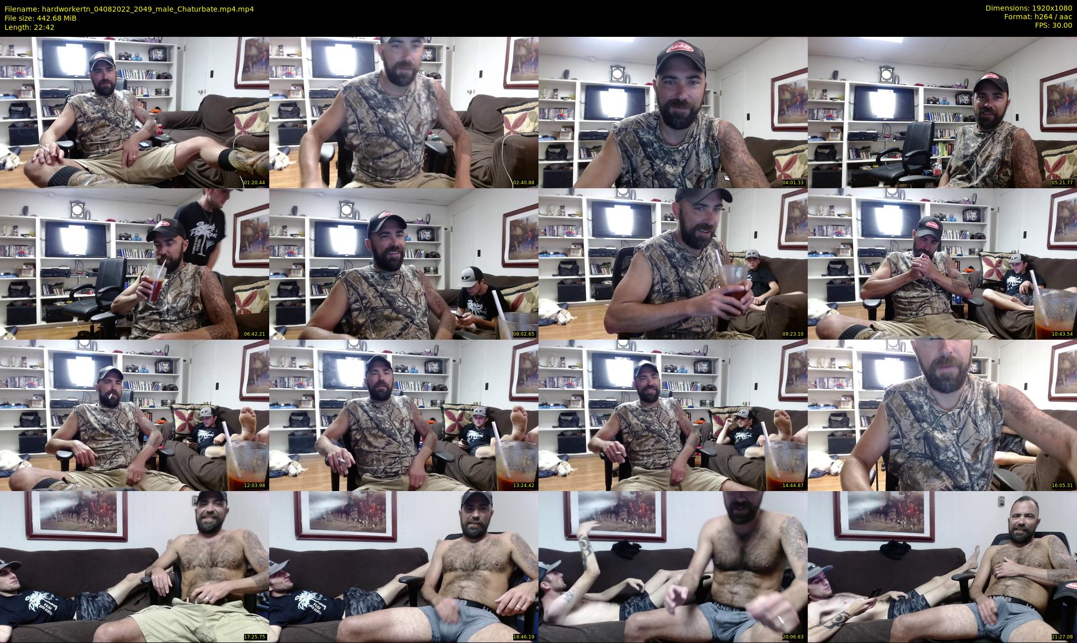 hardworkertn — 23 minute Chaturbate male cam show recording, 1080p, Aug 4, 2022