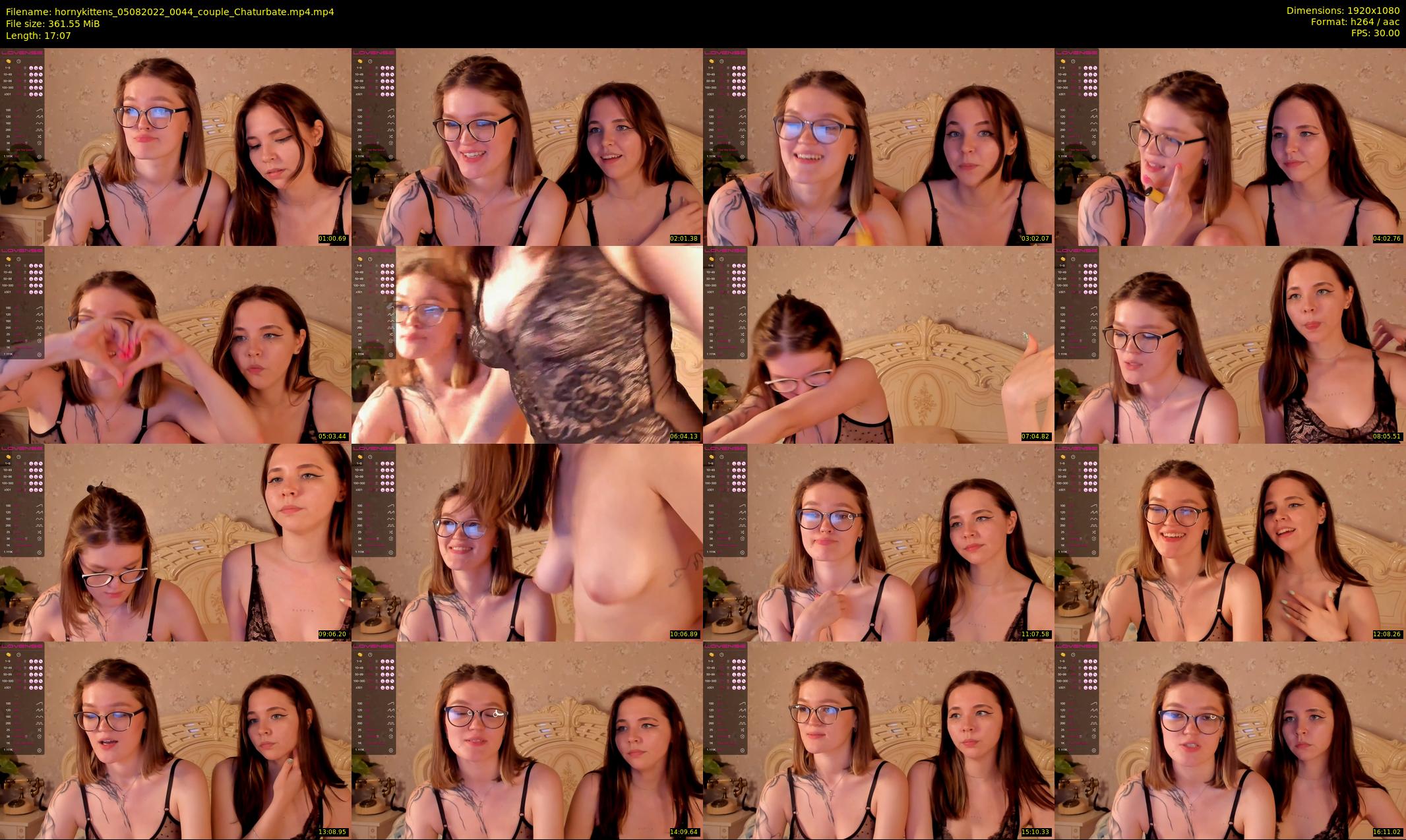 hornykittens — 18 minute Chaturbate couple cam show recording, 1080p, Aug 5, 2022