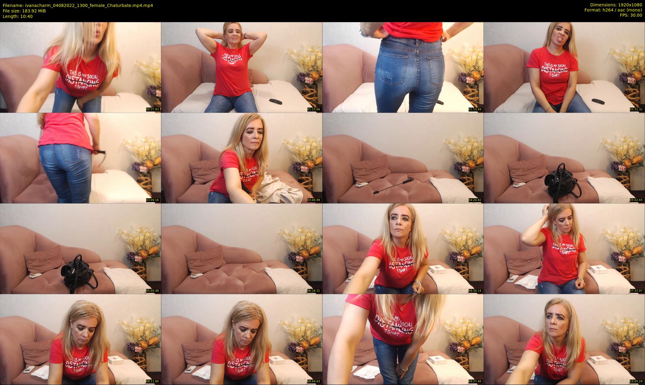 ivanacharm — 11 minute Chaturbate female cam show recording, 1080p, Aug 4, 2022