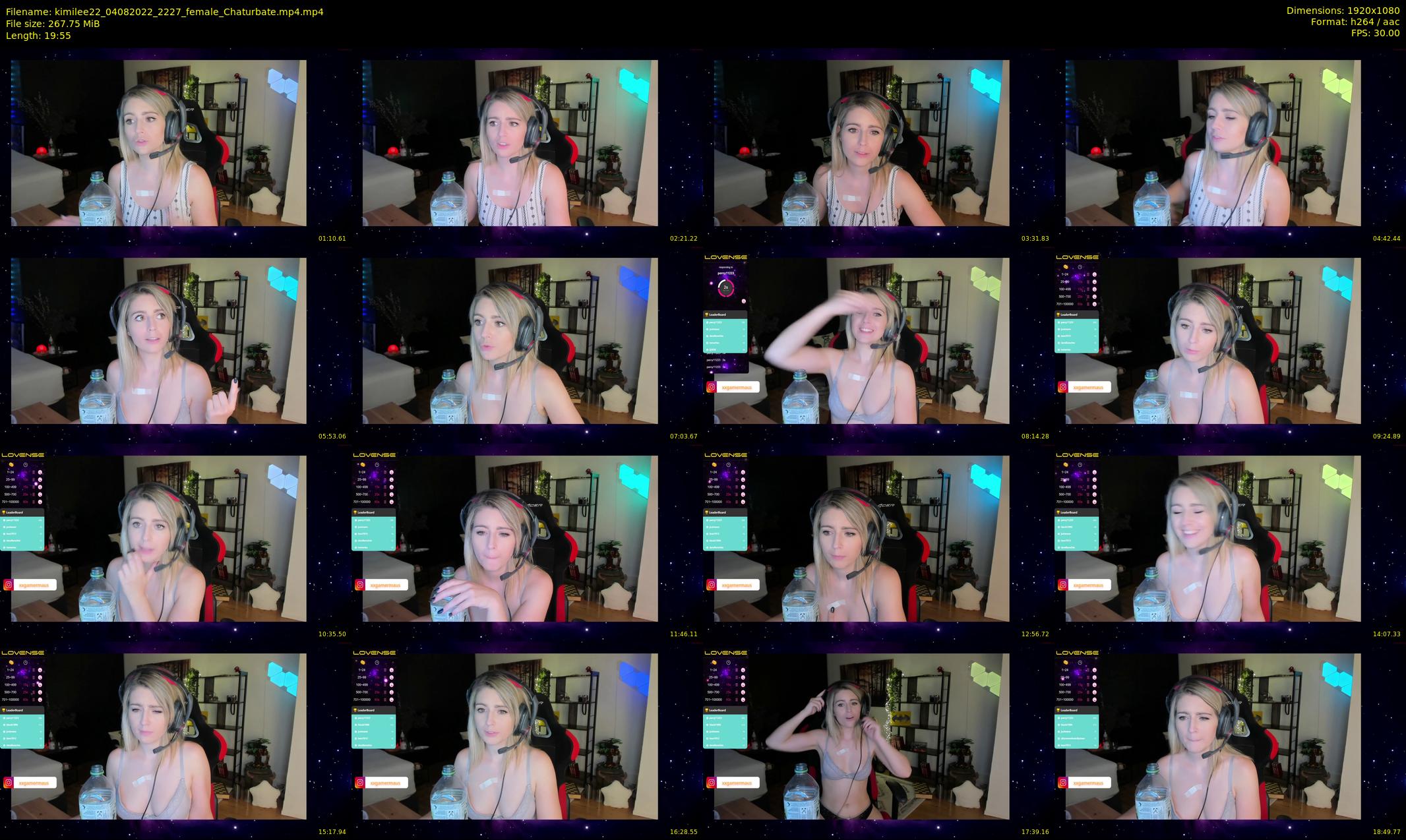 kimilee22 — 20 minute Chaturbate female cam show recording, 1080p, Aug 4, 2022