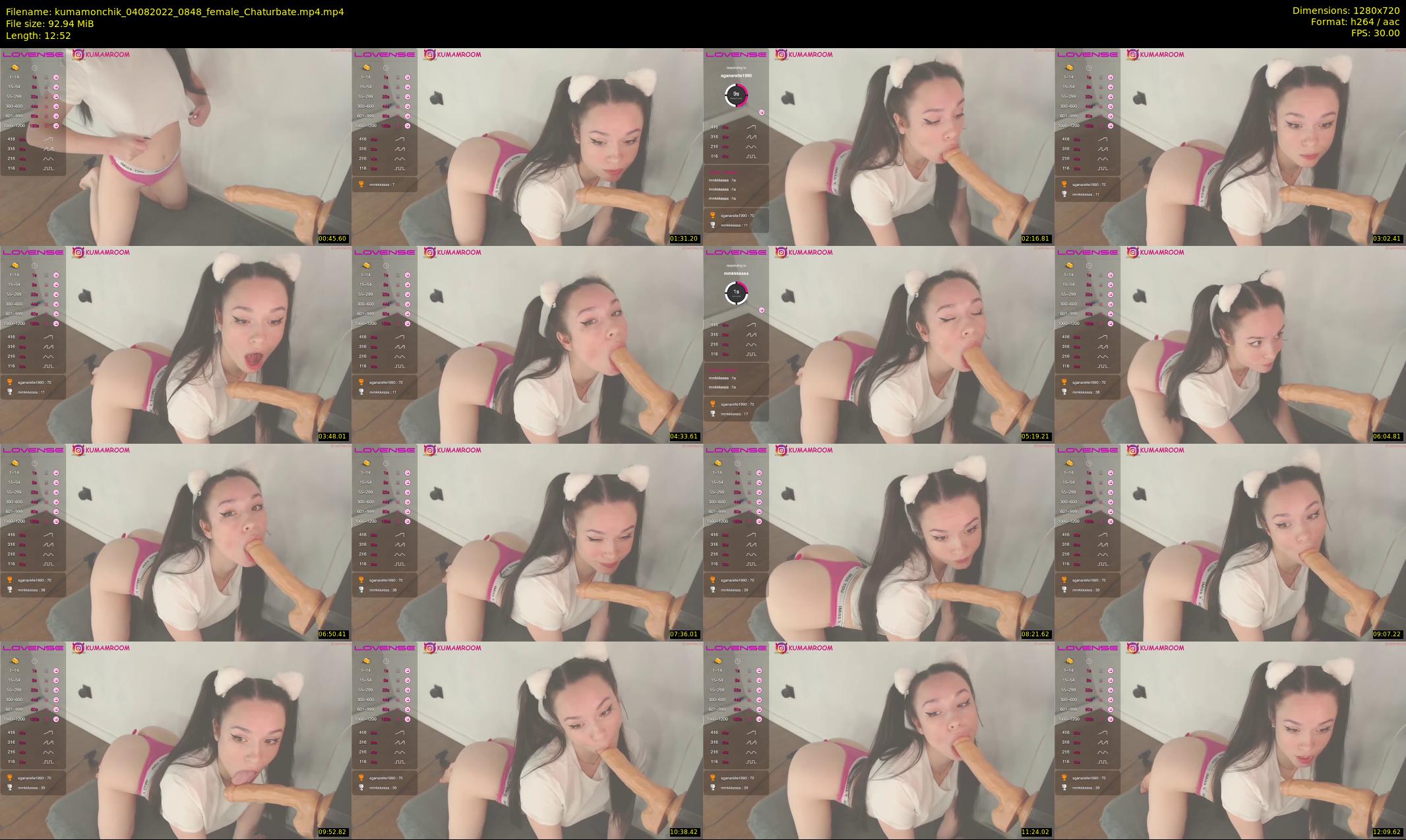 kumamonchik — 13 minute Chaturbate couple cam show recording, 720p, Aug 4, 2022