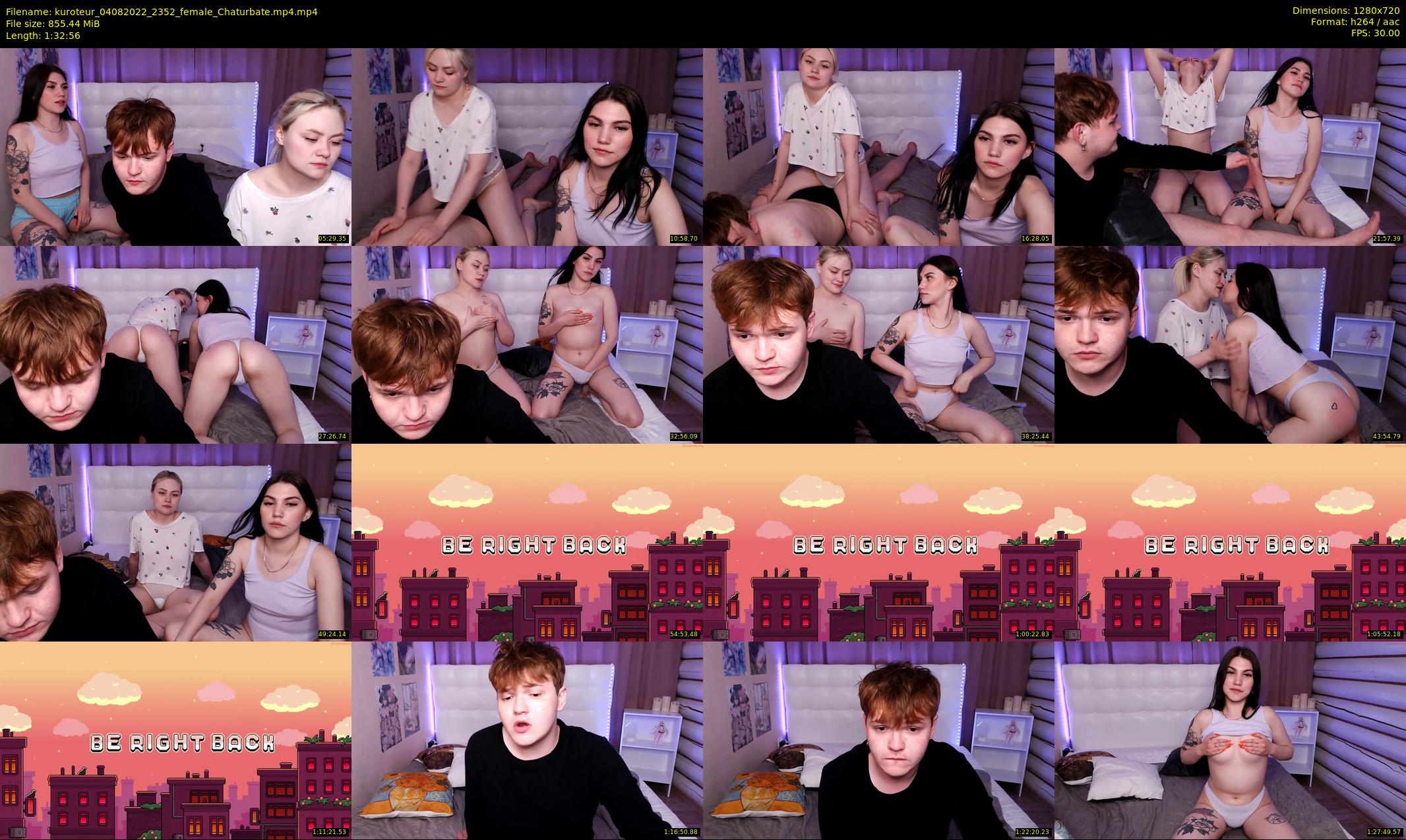 kuroteur — 93 minute Chaturbate couple cam show recording, 720p, Aug 4, 2022