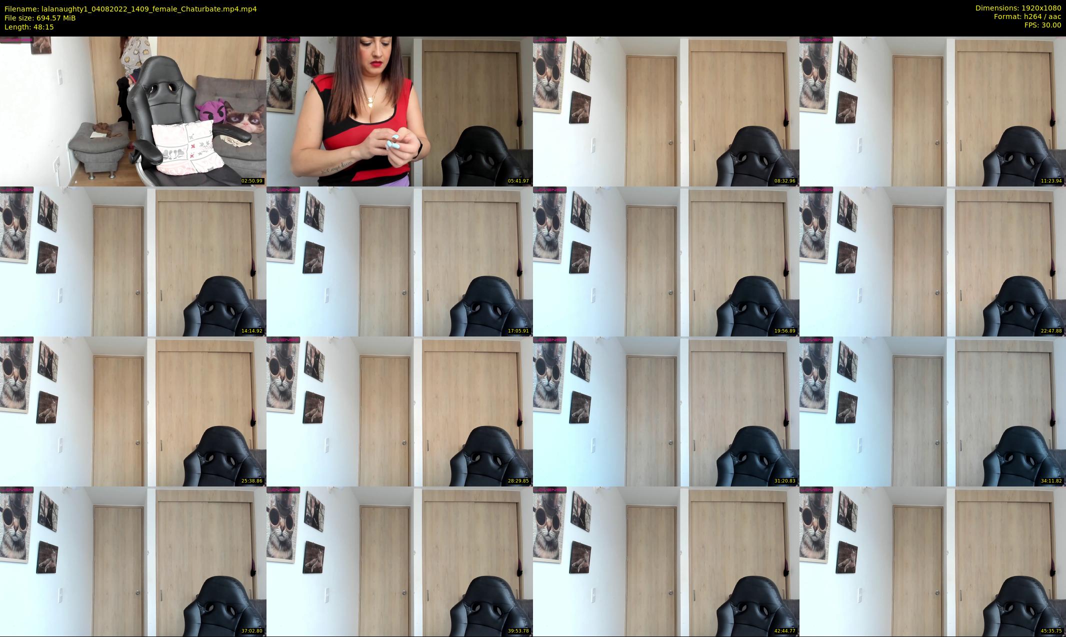 lalanaughty1 — 49 minute Chaturbate female cam show recording, 1080p, Aug 4, 2022