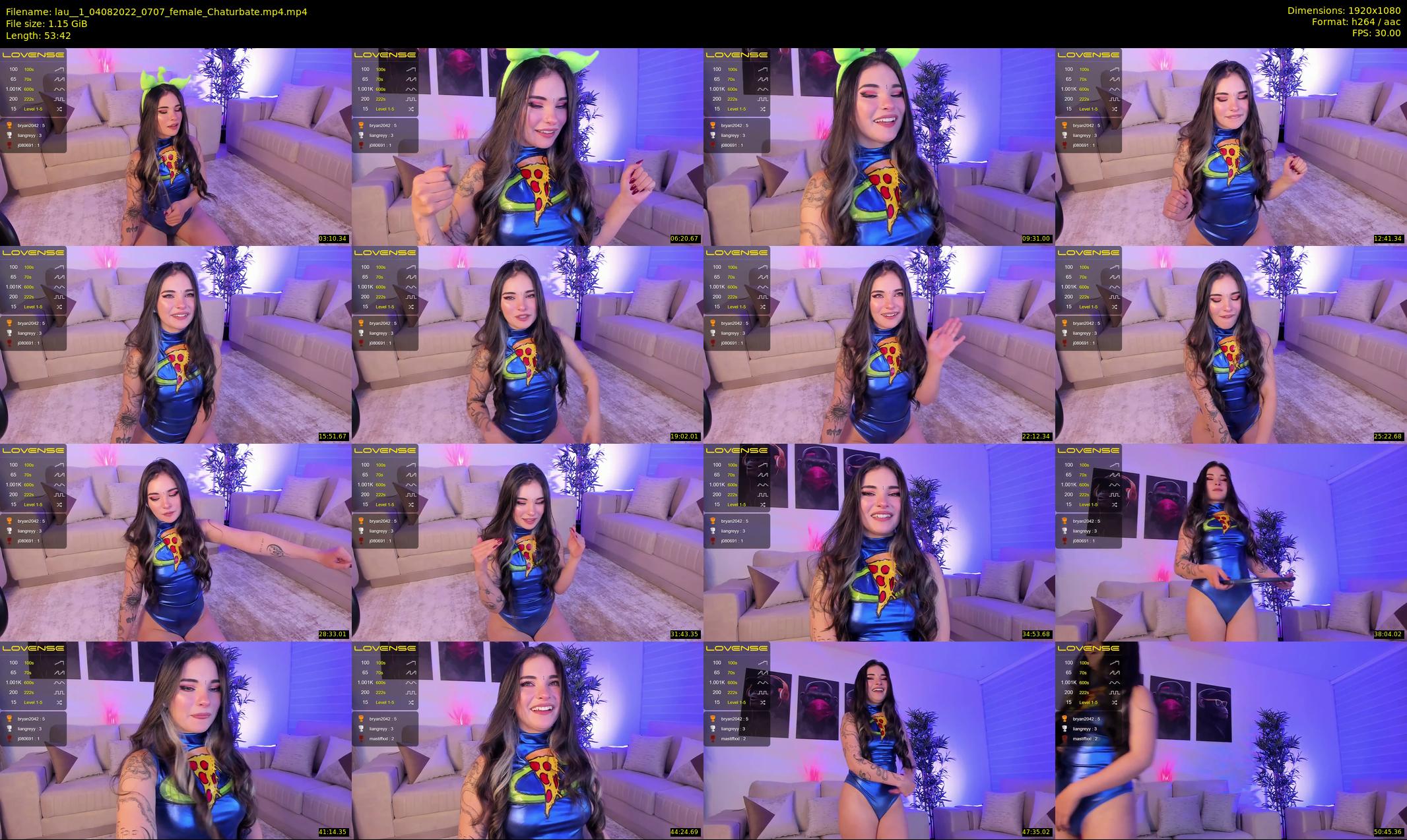lau__1 — 54 minute Chaturbate female cam show recording, 1080p, Aug 4, 2022