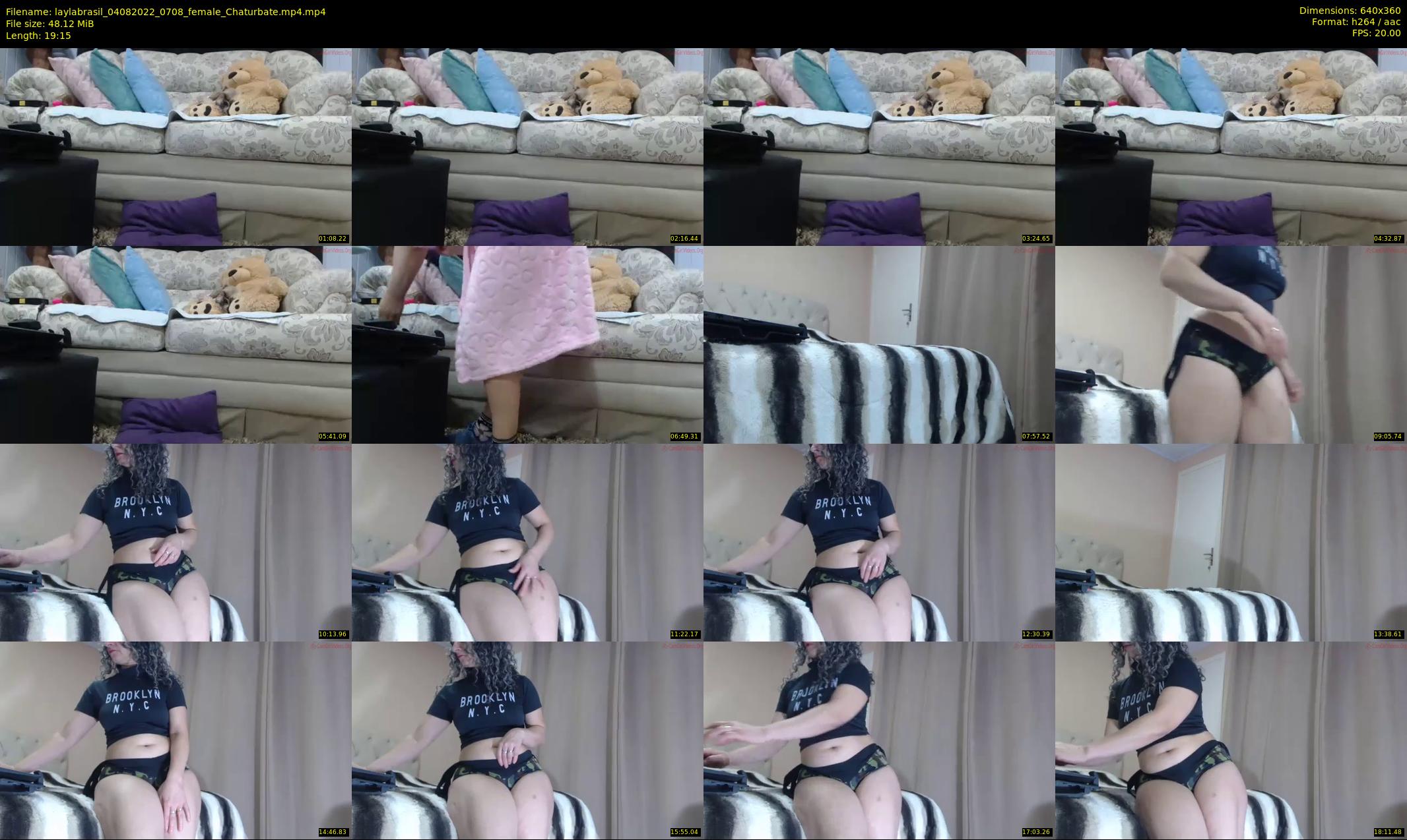 laylabrasil — 20 minute Chaturbate female cam show recording, 360p, Aug 4, 2022