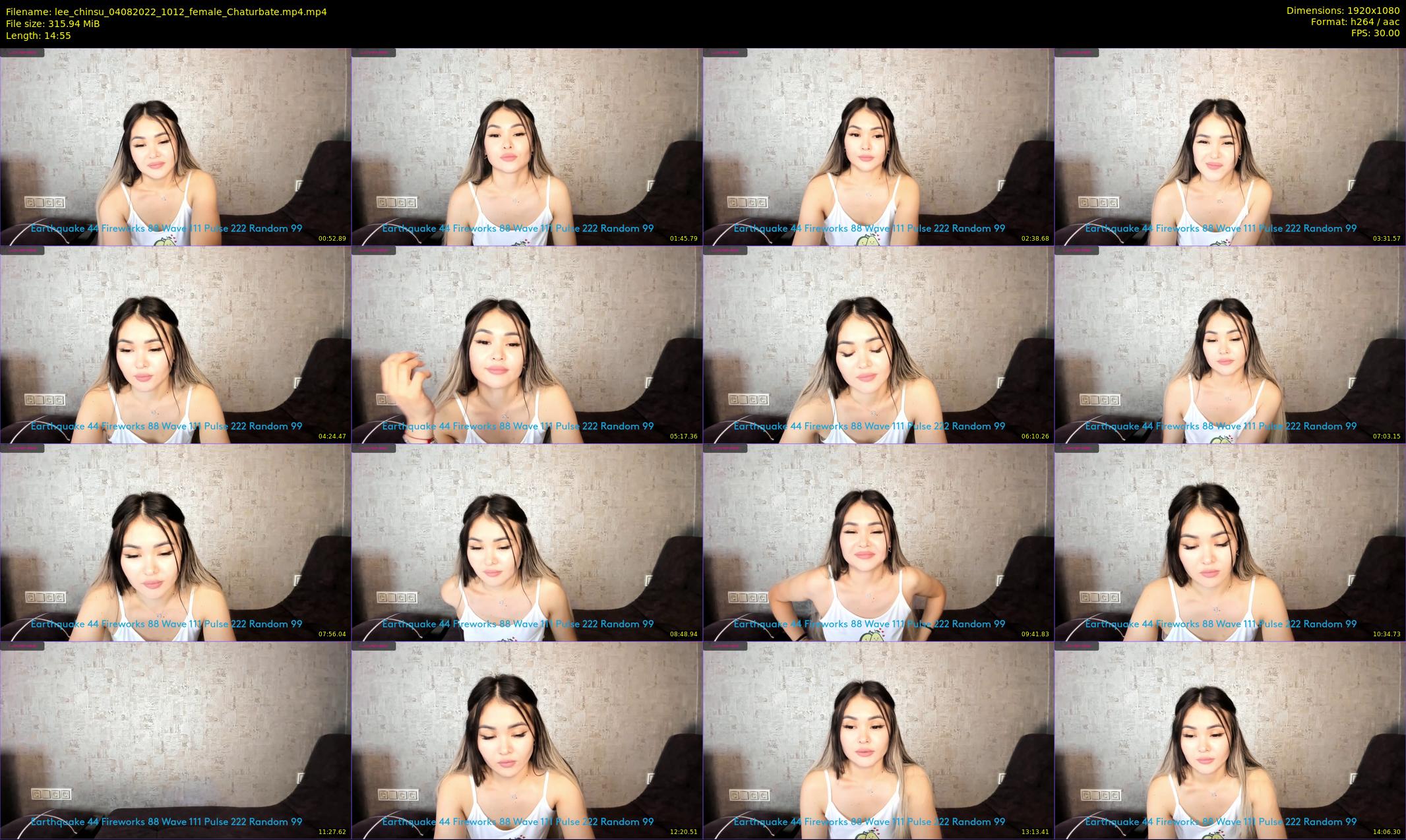 lee_chinsu — 15 minute Chaturbate female cam show recording, 1080p, Aug 4, 2022