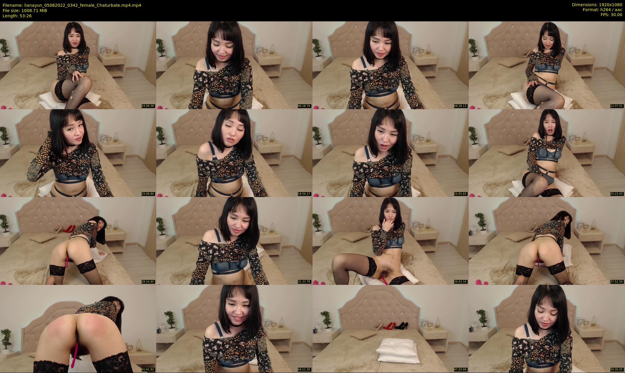 lianayun — 54 minute Chaturbate female cam show recording, 1080p, Aug 5, 2022