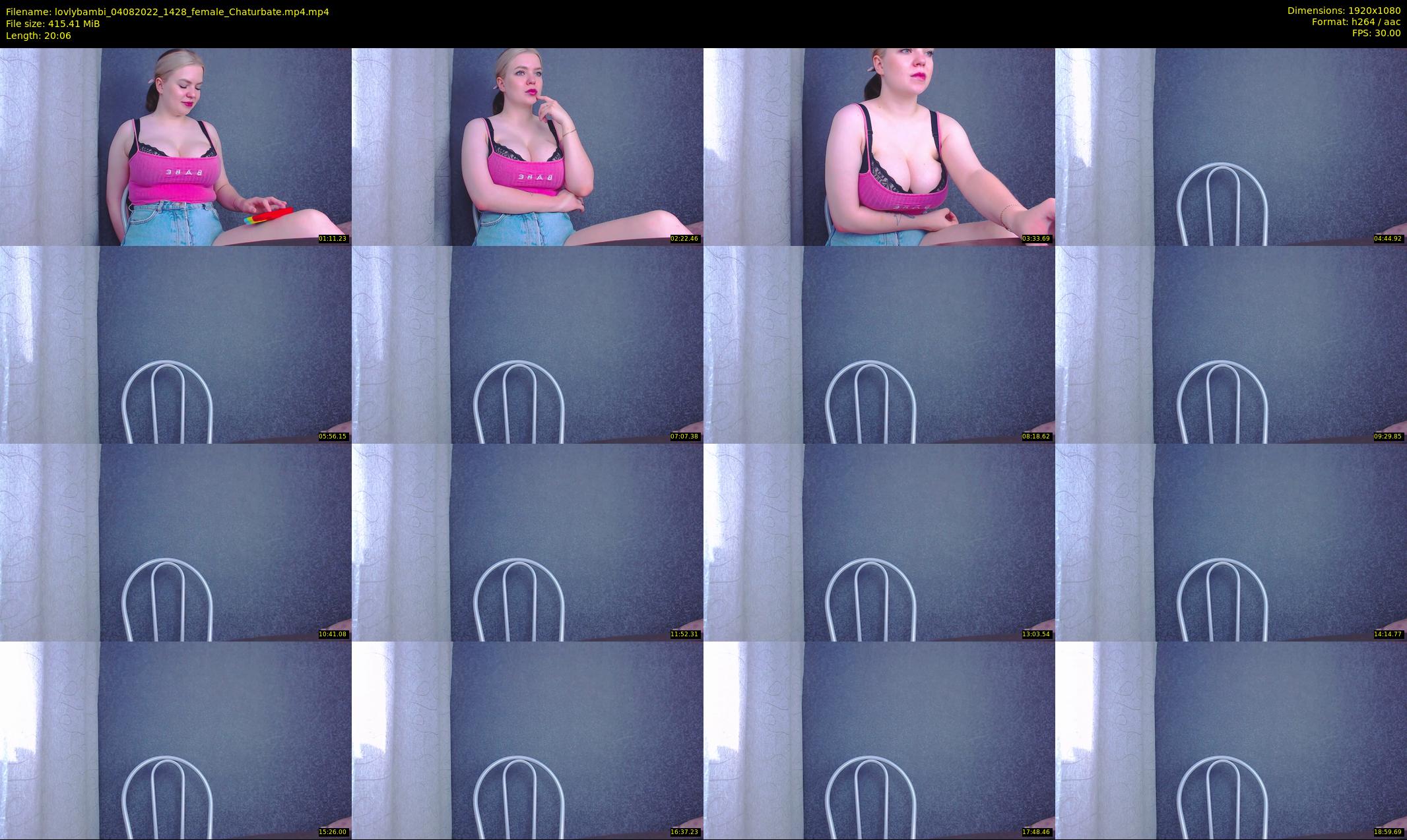 lovlybambi — 21 minute Chaturbate female cam show recording, 1080p, Aug 4, 2022
