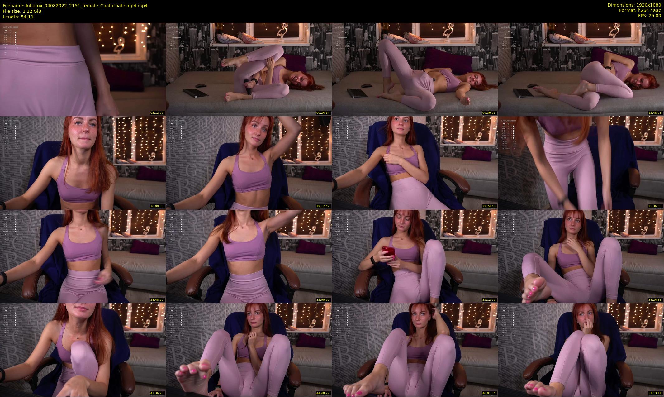 lubafox — 55 minute Chaturbate female cam show recording, 1080p, Aug 4, 2022