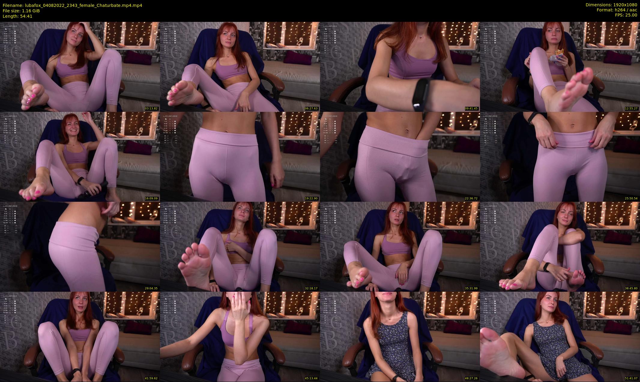 lubafox — 55 minute Chaturbate female cam show recording, 1080p, Aug 4, 2022
