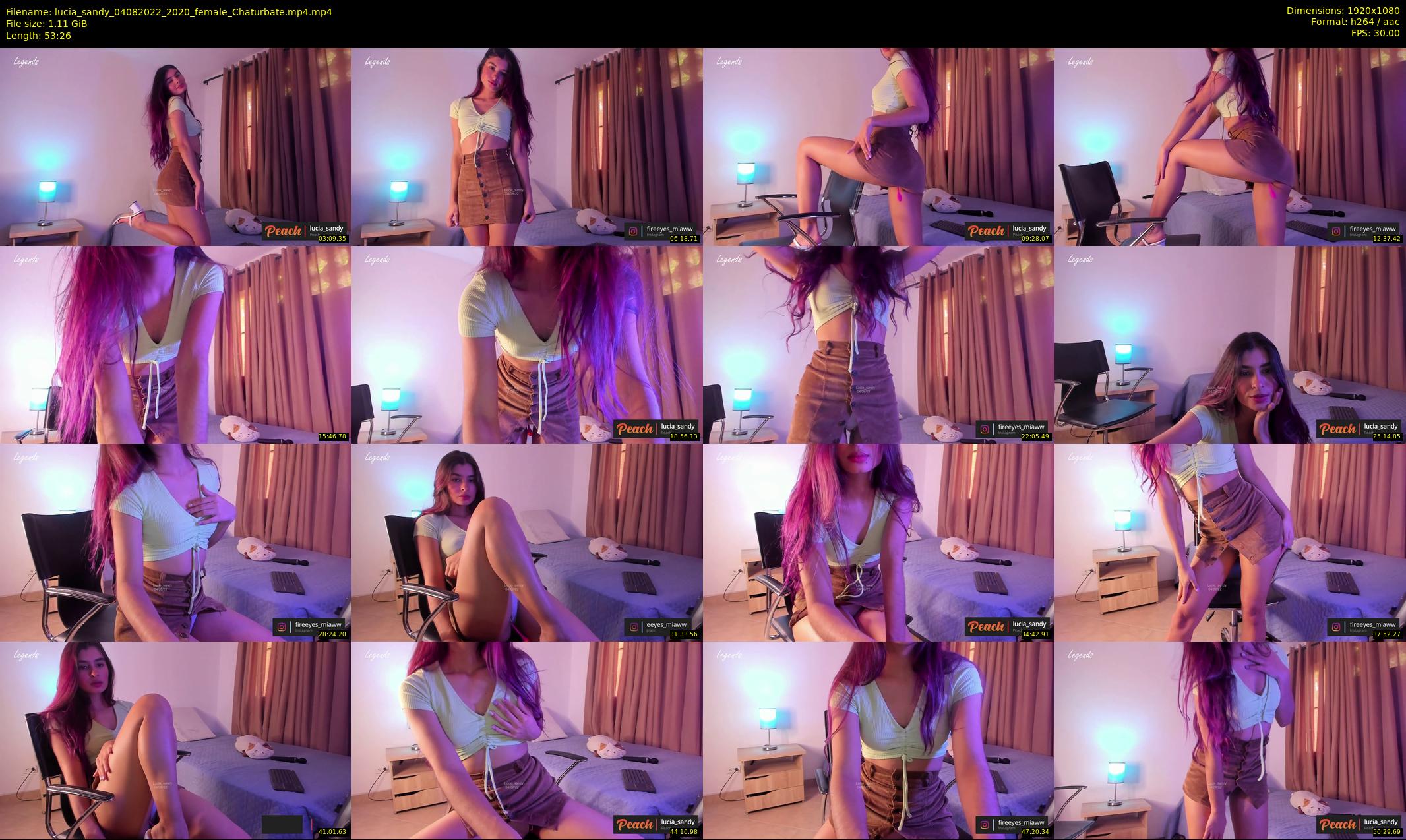 lucia_sandy — 54 minute Chaturbate female cam show recording, 1080p, Aug 4, 2022