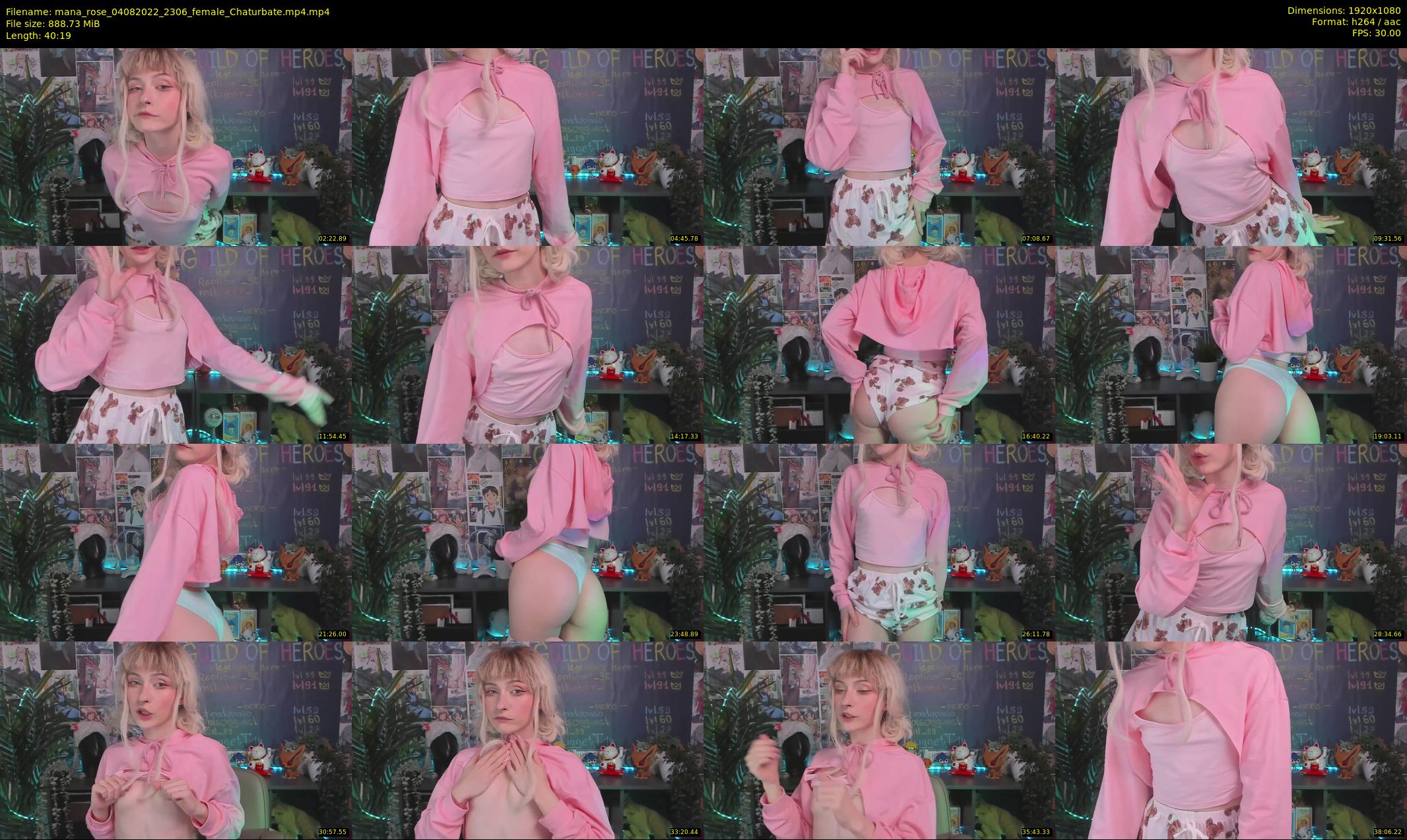 mana_rose — 41 minute Chaturbate female cam show recording, 1080p, Aug 4, 2022