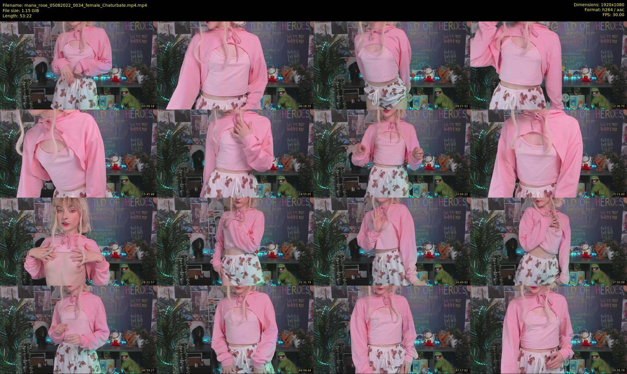 mana_rose — 54 minute Chaturbate female cam show recording, 1080p, Aug 5, 2022