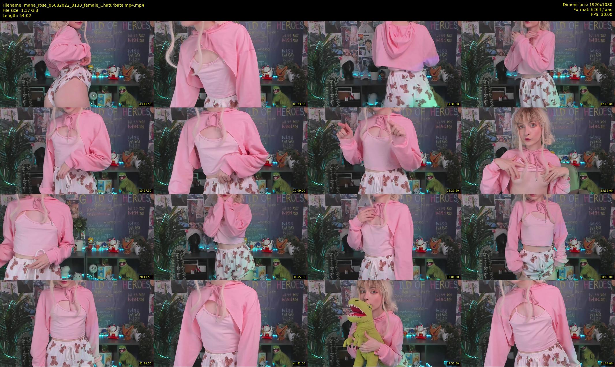 mana_rose — 55 minute Chaturbate female cam show recording, 1080p, Aug 5, 2022