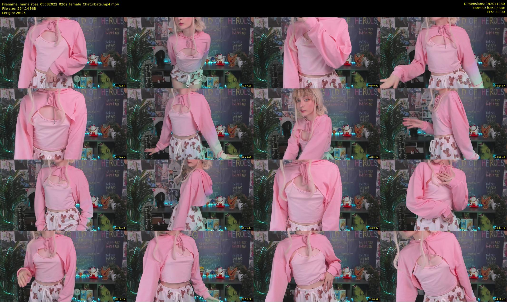mana_rose — 27 minute Chaturbate female cam show recording, 1080p, Aug 5, 2022