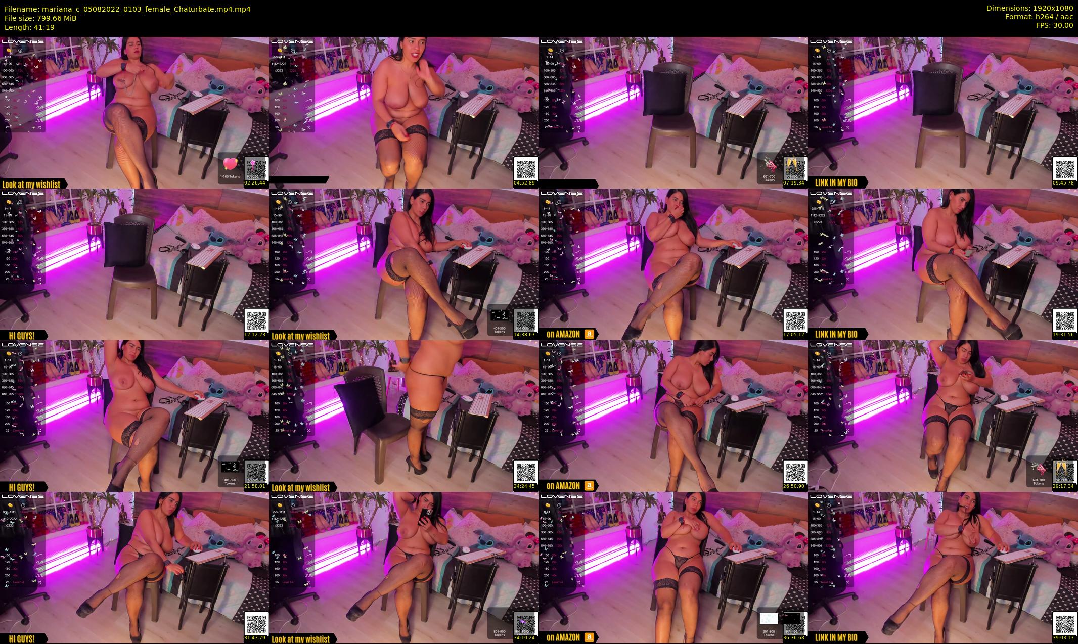 mariana_c — 42 minute Chaturbate female cam show recording, 1080p, Aug 5, 2022