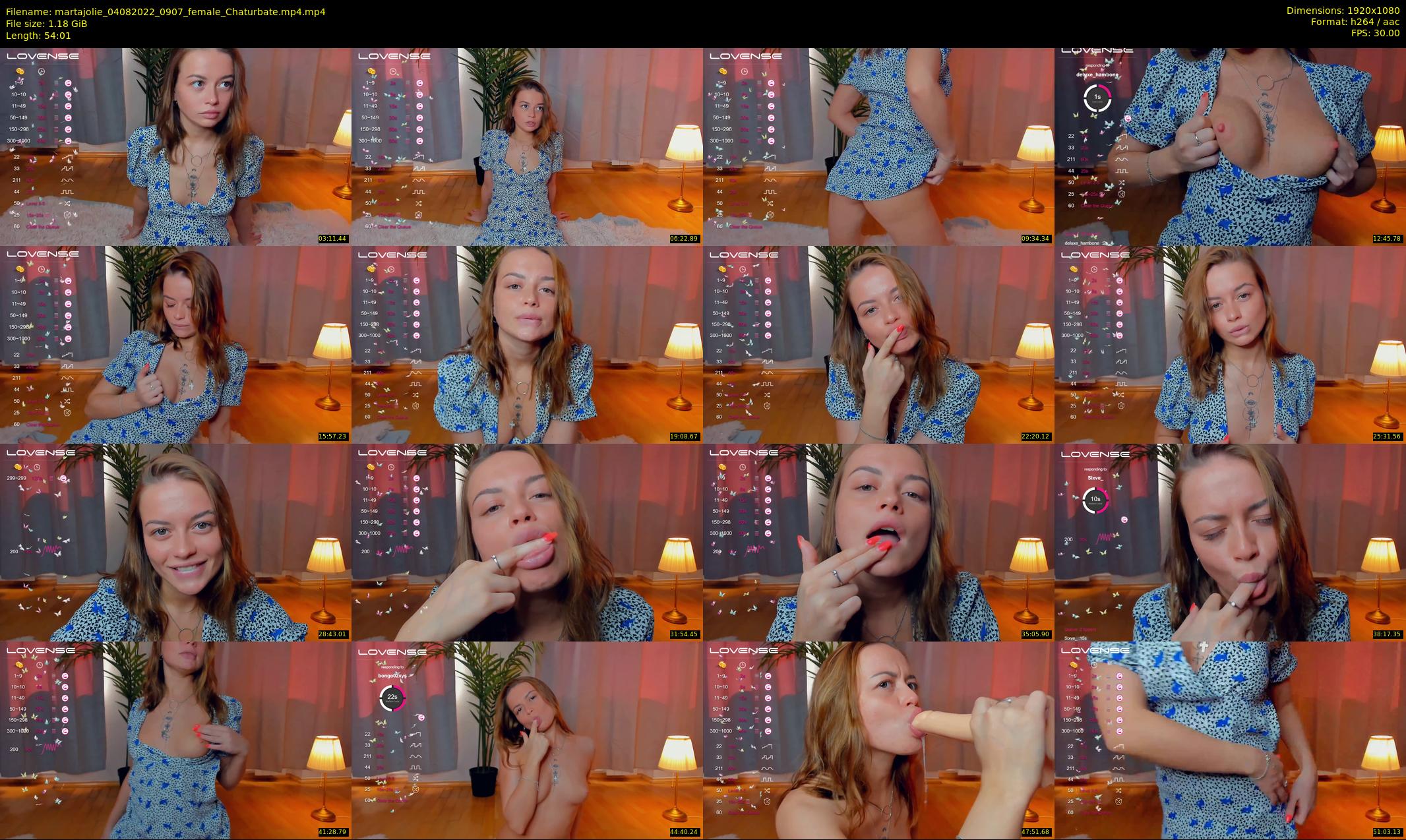 martajolie — 55 minute Chaturbate female cam show recording, 1080p, Aug 4, 2022