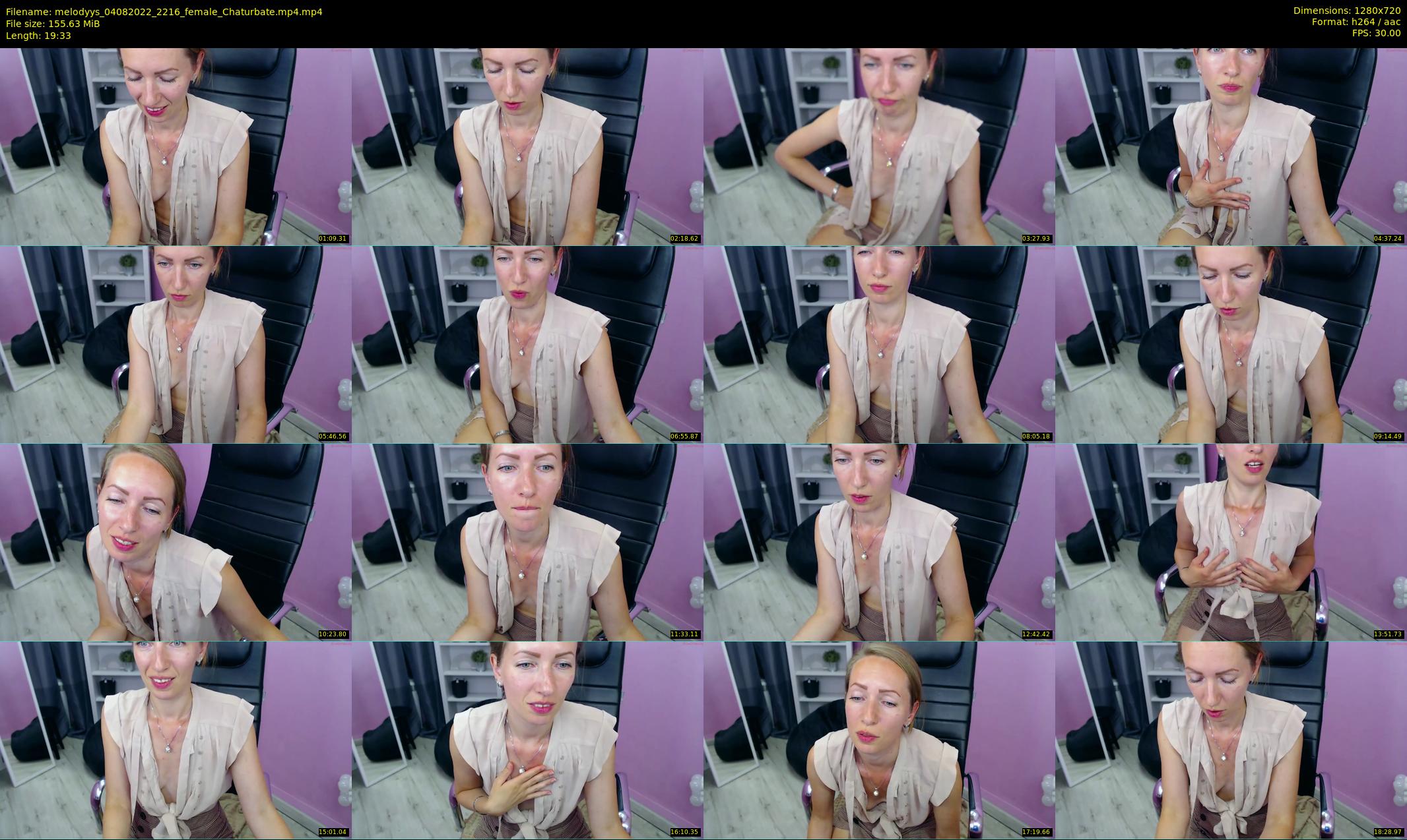 melodyys — 20 minute Chaturbate female cam show recording, 720p, Aug 4, 2022