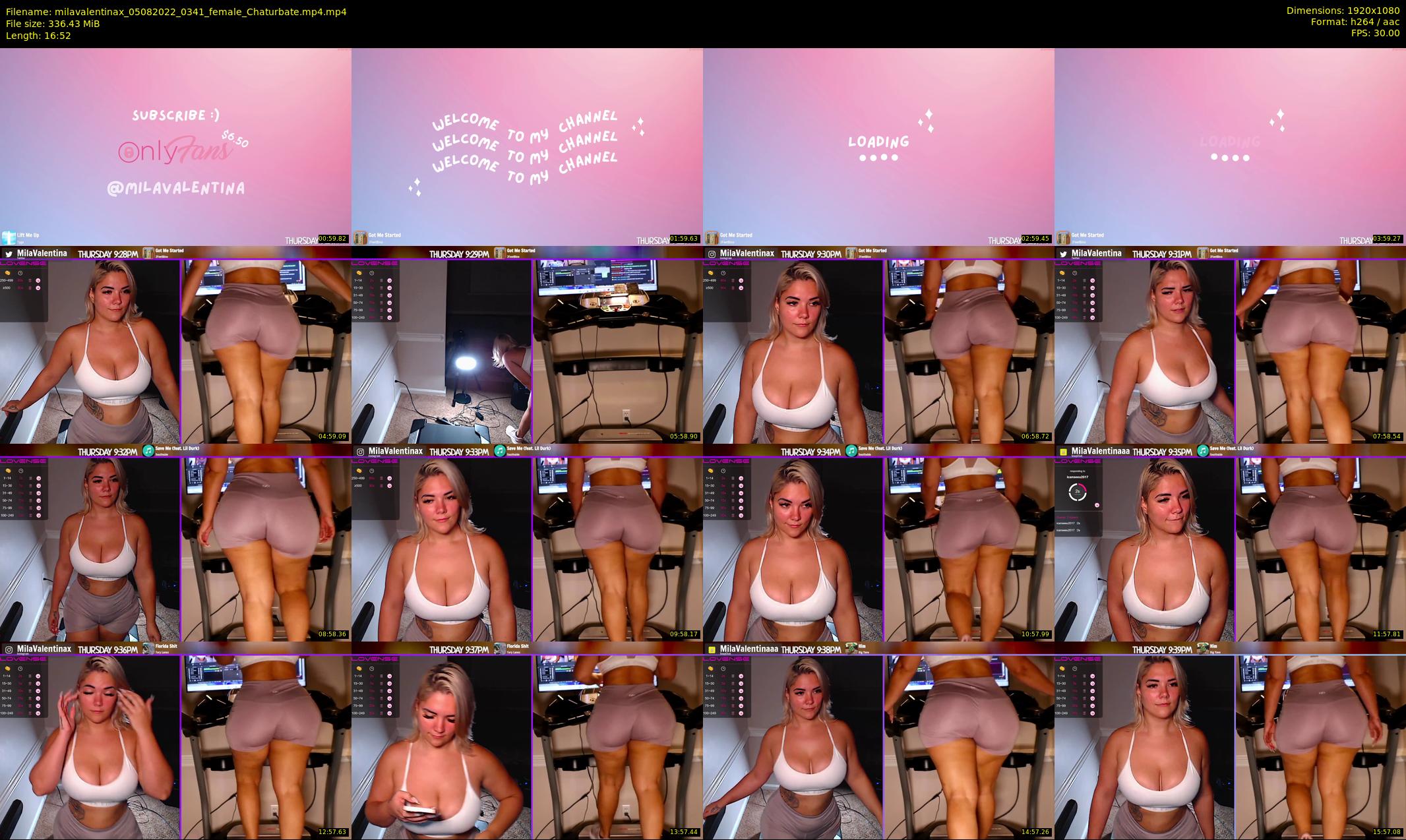milavalentinax — 17 minute Chaturbate female cam show recording, 1080p, Aug 5, 2022