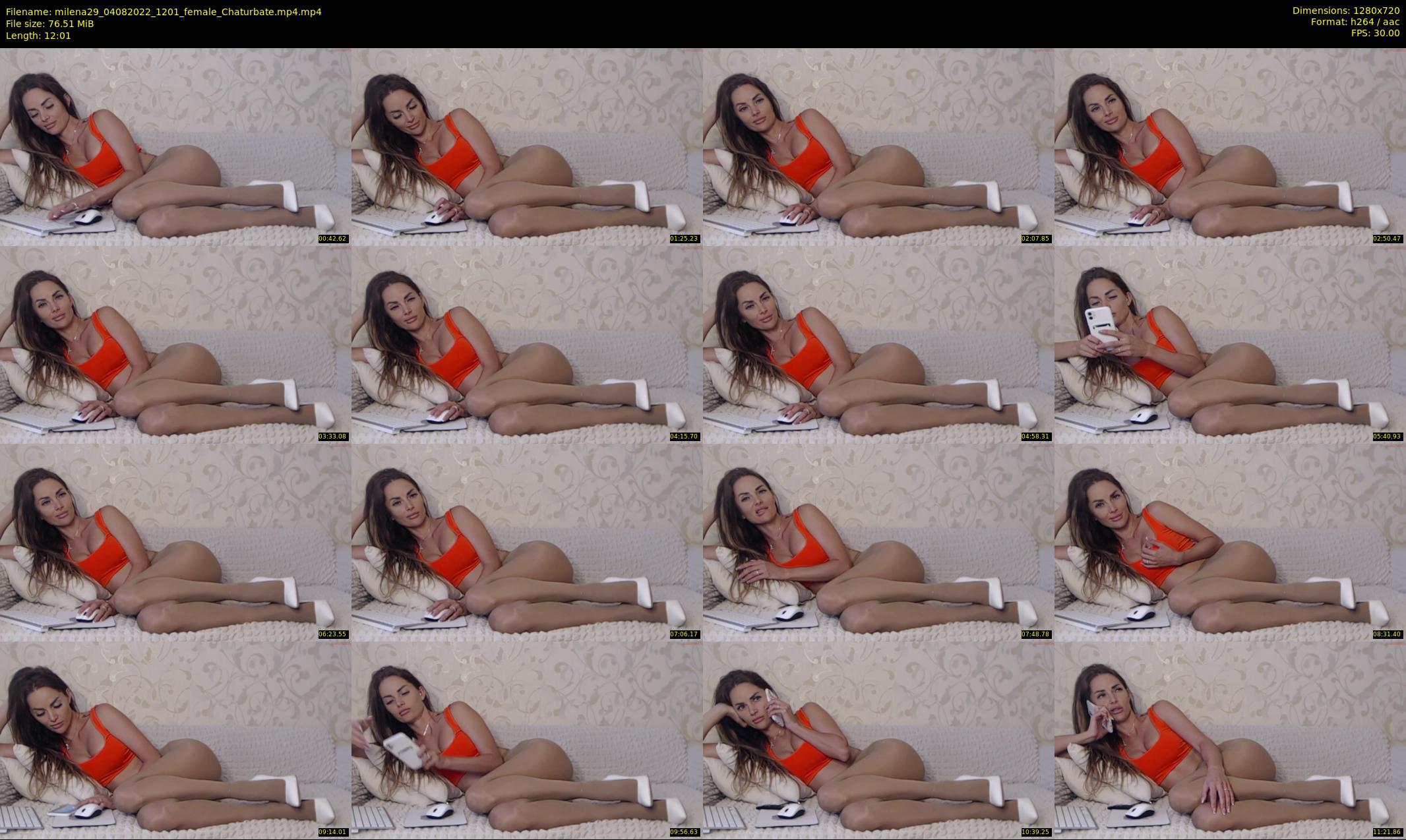 milena29 — 13 minute Chaturbate female cam show recording, 720p, Aug 4, 2022