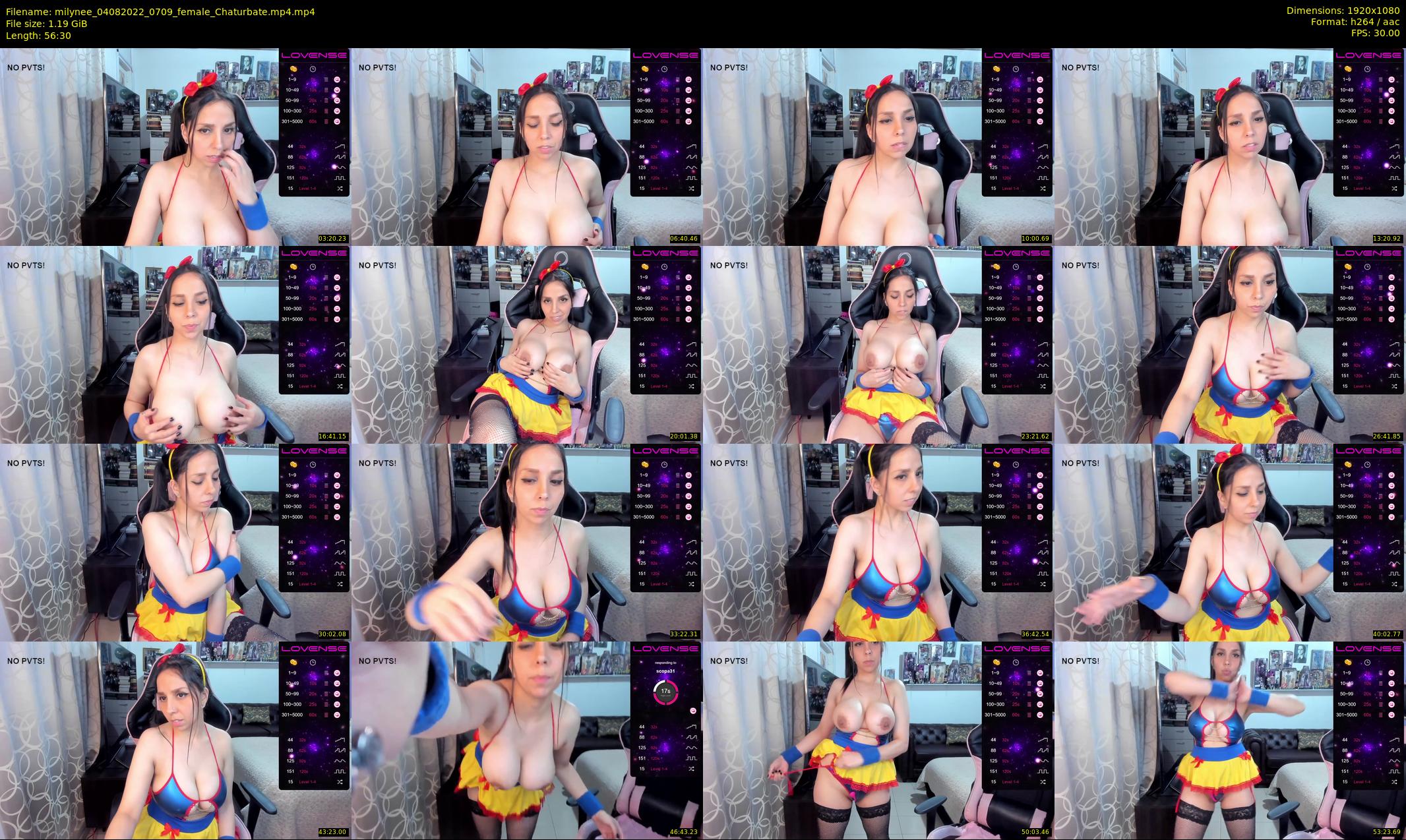 milynee — 57 minute Chaturbate female cam show recording, 1080p, Aug 4, 2022