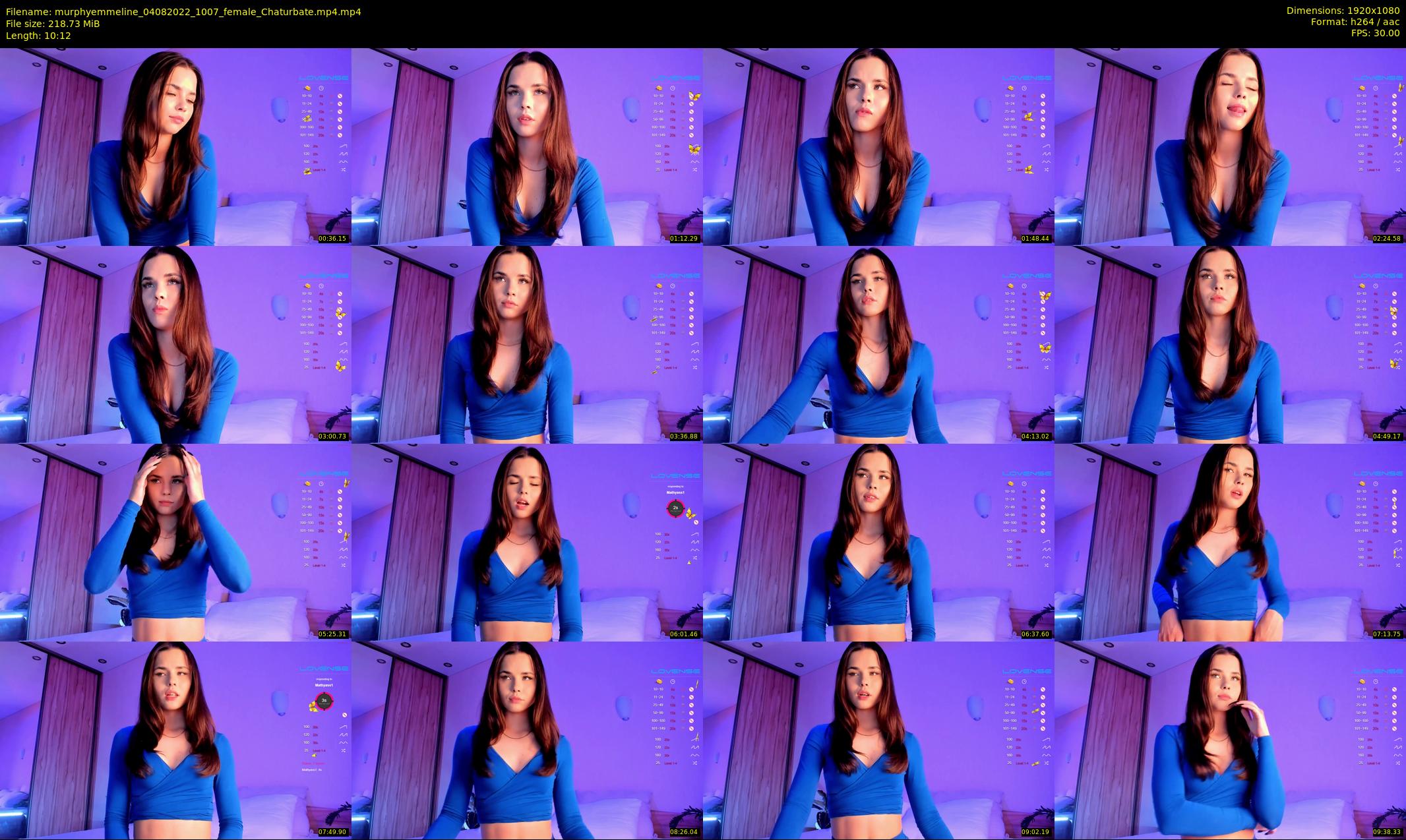 murphyemmeline — 11 minute Chaturbate female cam show recording, 1080p, Aug 4, 2022