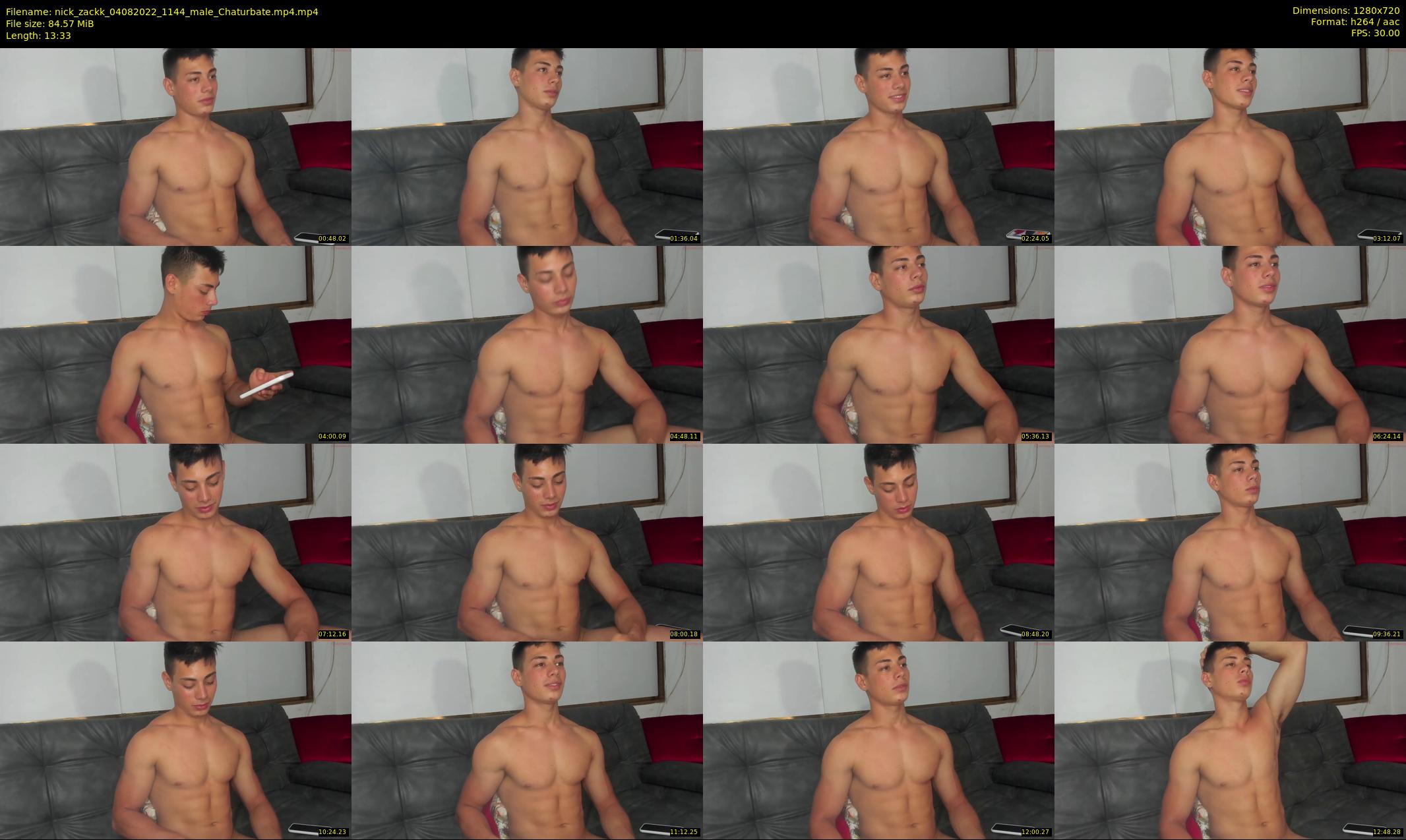 nick_zackk — 14 minute Chaturbate male cam show recording, 720p, Aug 4, 2022