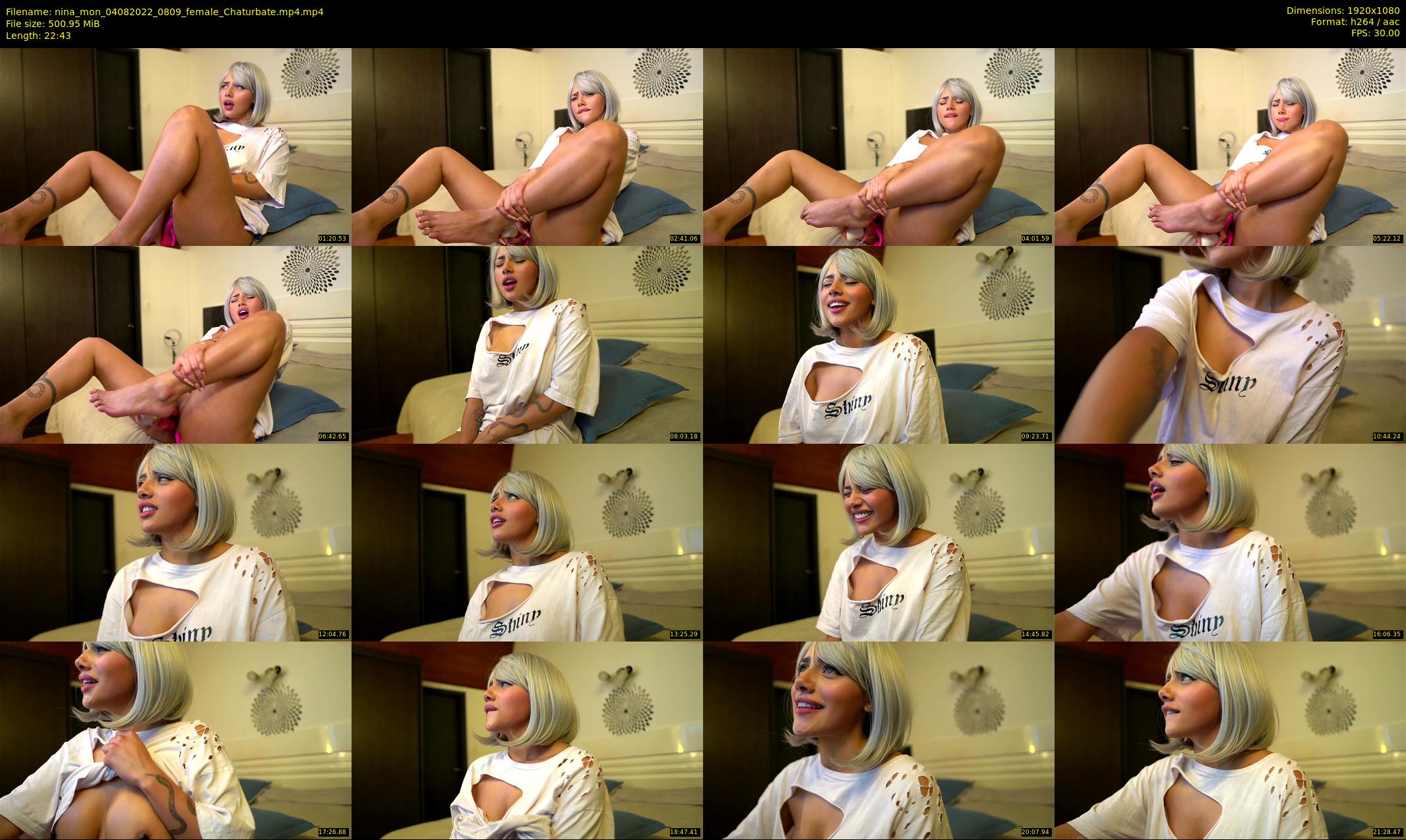 nina_mon — 23 minute Chaturbate female cam show recording, 1080p, Aug 4, 2022