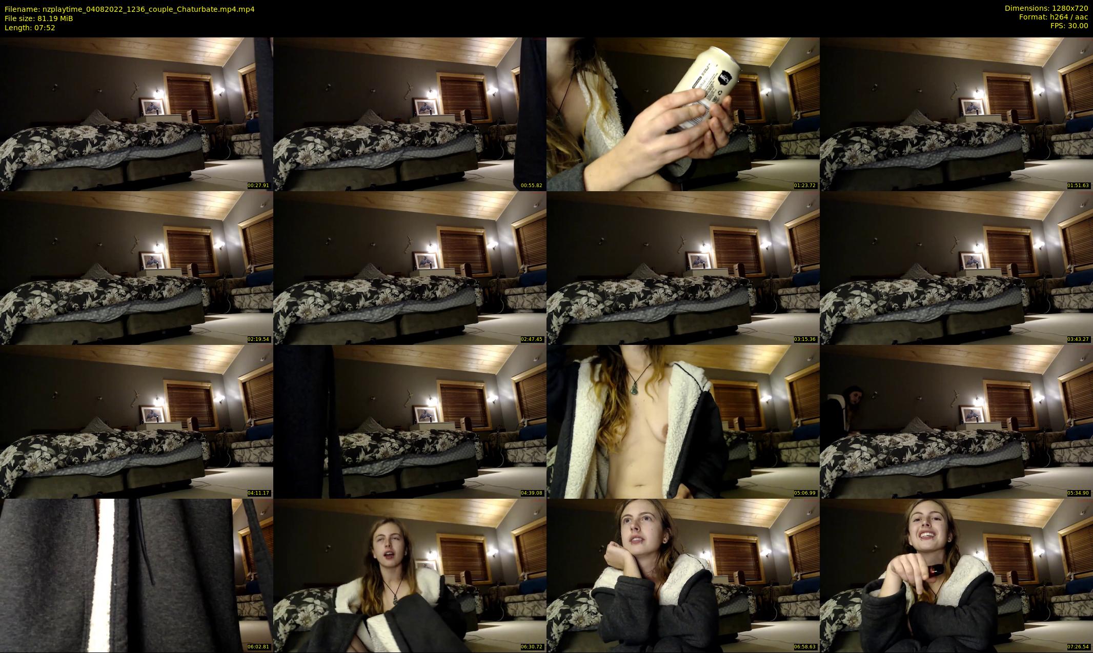 nzplaytime — 8 minute Chaturbate couple cam show recording, 720p, Aug 4, 2022