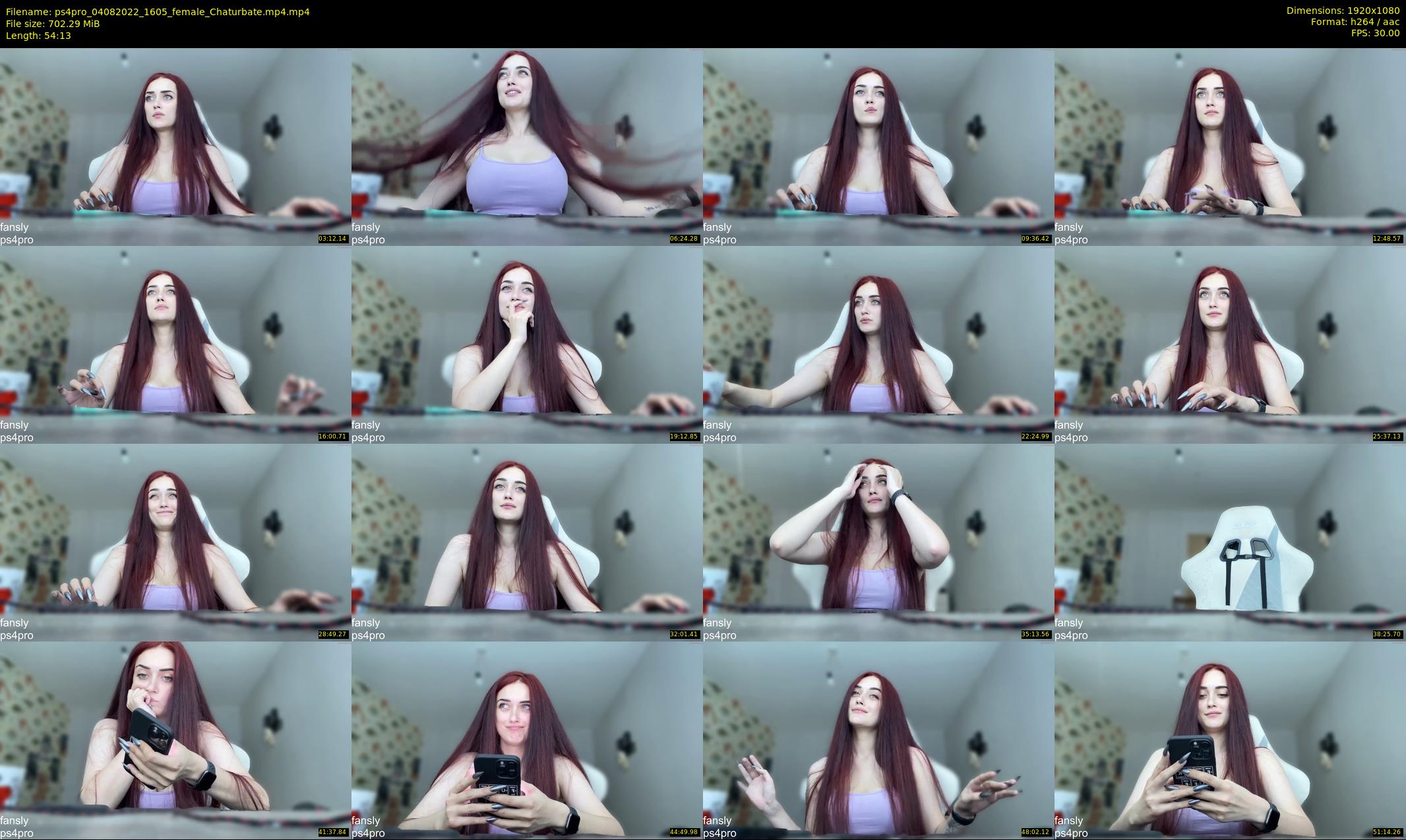 ps4pro — 55 minute Chaturbate female cam show recording, 1080p, Aug 4, 2022