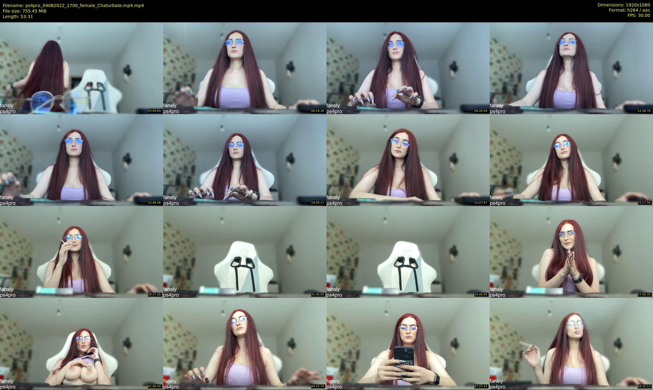 ps4pro — 54 minute Chaturbate female cam show recording, 1080p, Aug 4, 2022