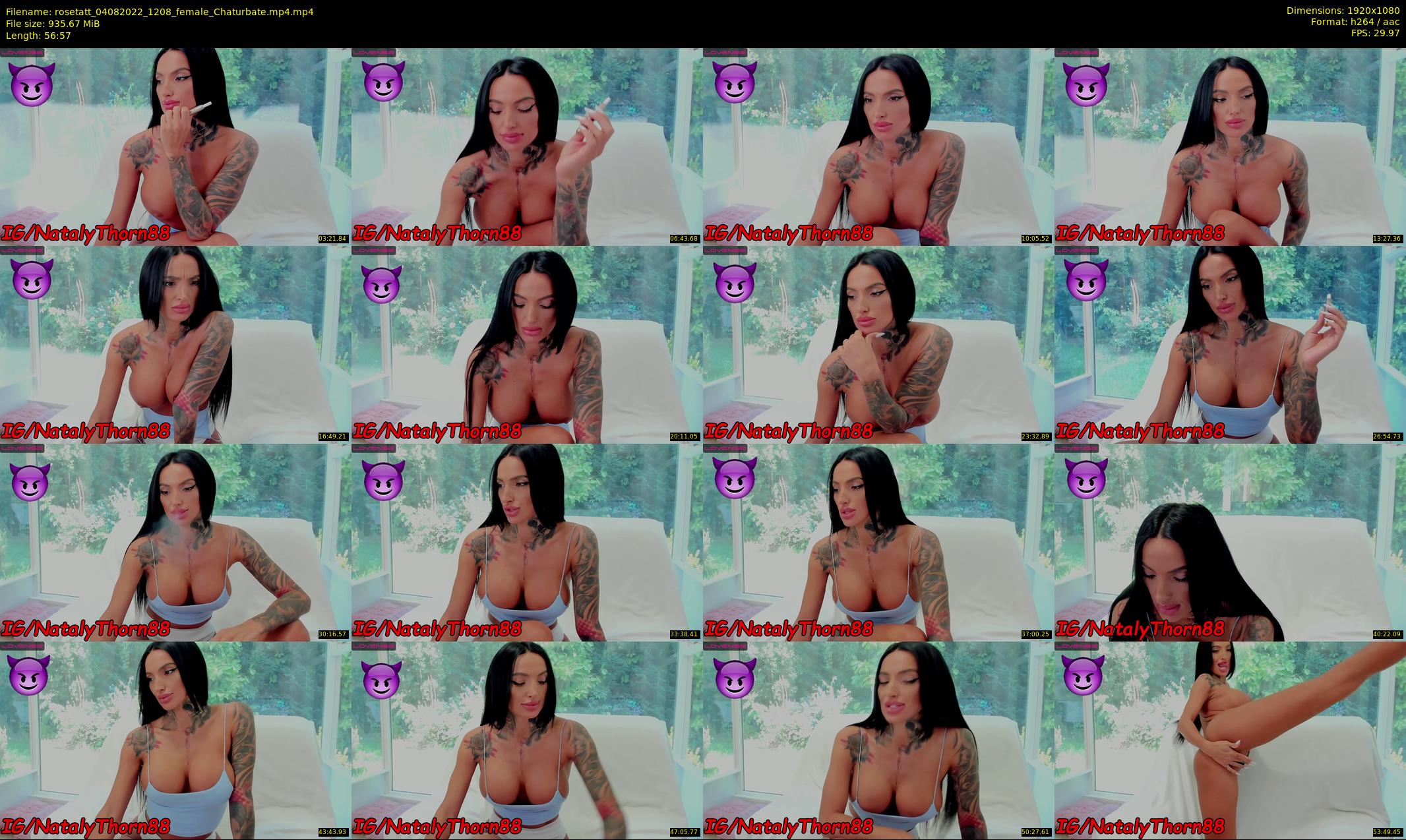 rosetatt — 57 minute Chaturbate female cam show recording, 1080p, Aug 4, 2022