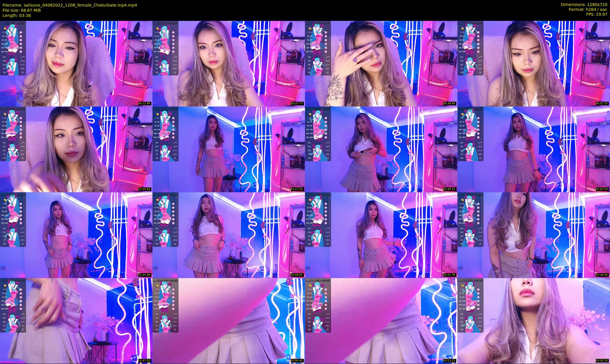 salisuno — 4 minute Chaturbate female cam show recording, 720p, Aug 4, 2022