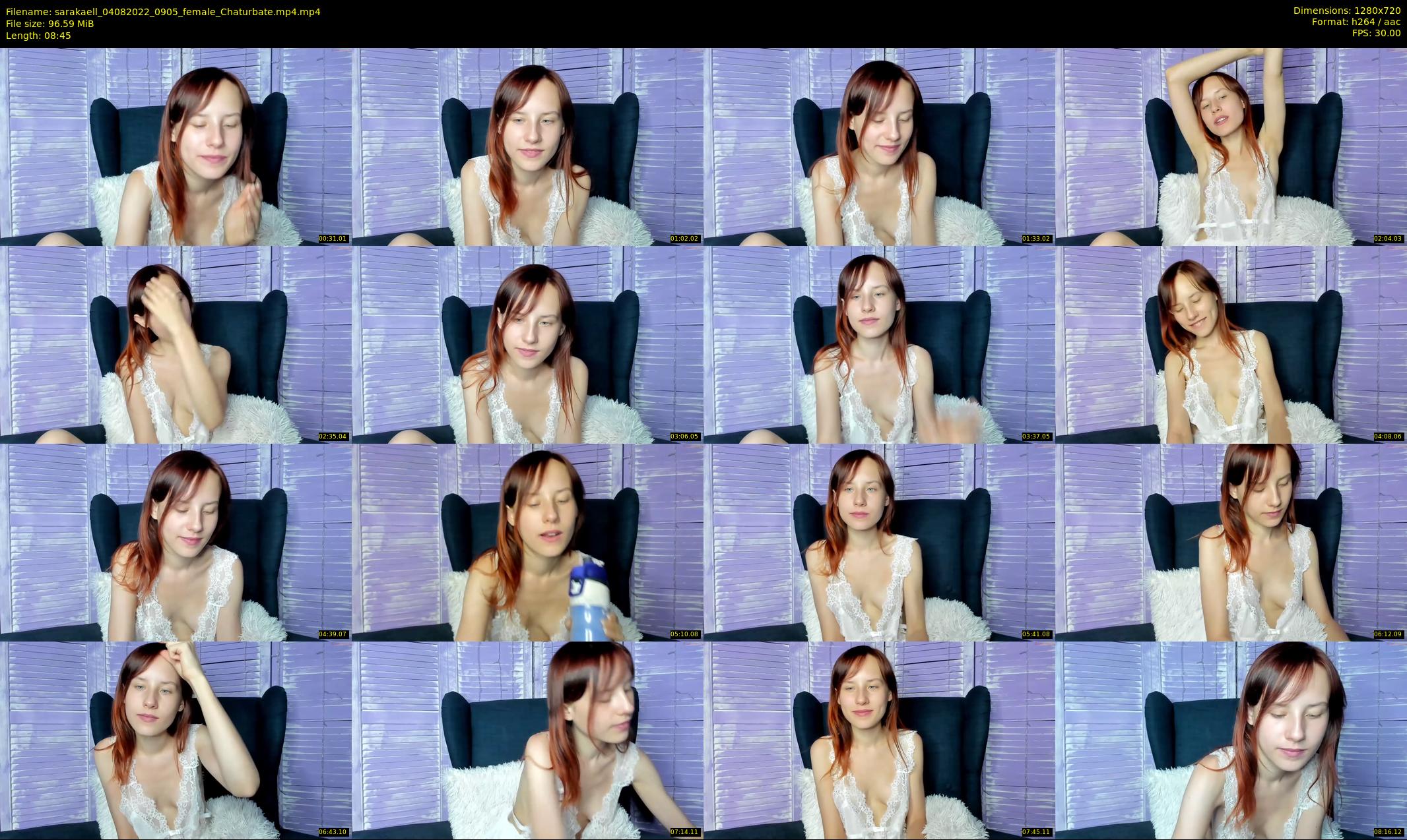 sarakaell — 9 minute Chaturbate female cam show recording, 720p, Aug 4, 2022