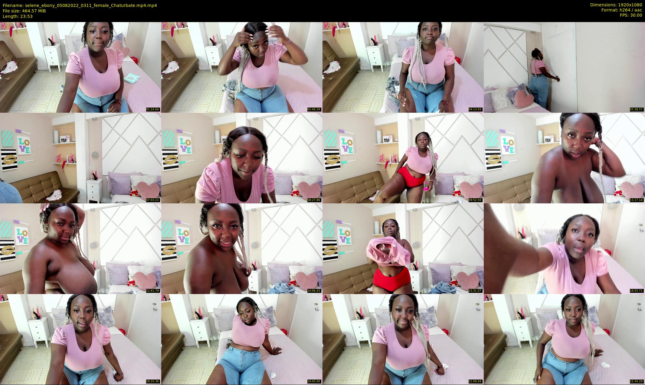 selene_ebony — 24 minute Chaturbate female cam show recording, 1080p, Aug 5, 2022