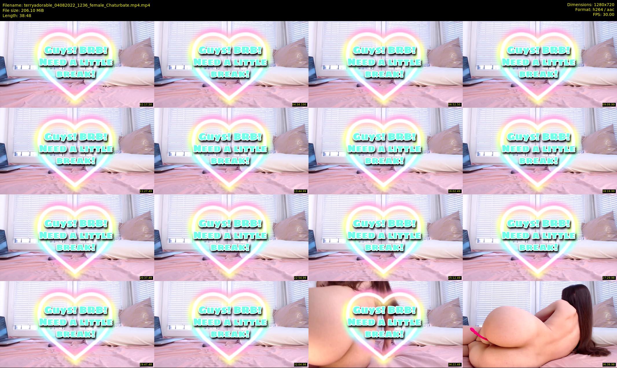 terryadorable — 39 minute Chaturbate female cam show recording, 720p, Aug 4, 2022