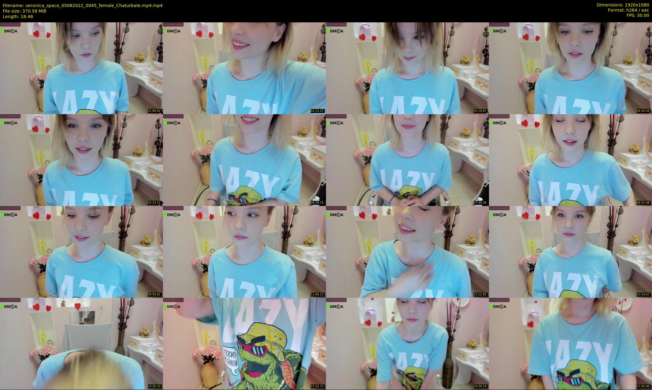 veronica_space — 19 minute Chaturbate female cam show recording, 1080p, Aug 5, 2022