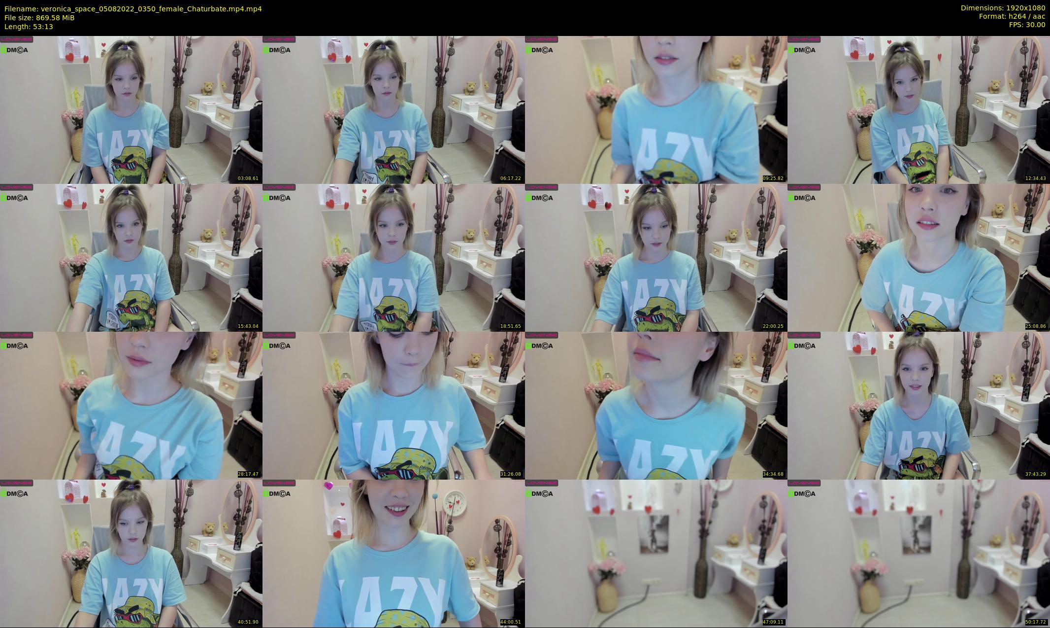 veronica_space — 54 minute Chaturbate female cam show recording, 1080p, Aug 5, 2022