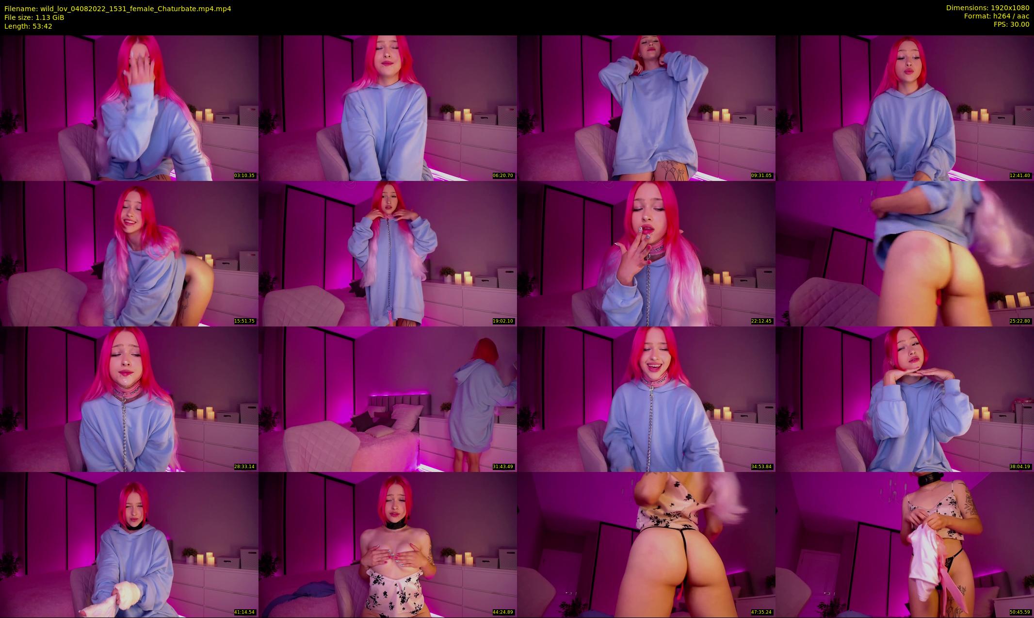 wild_lov — 54 minute Chaturbate female cam show recording, 1080p, Aug 4, 2022