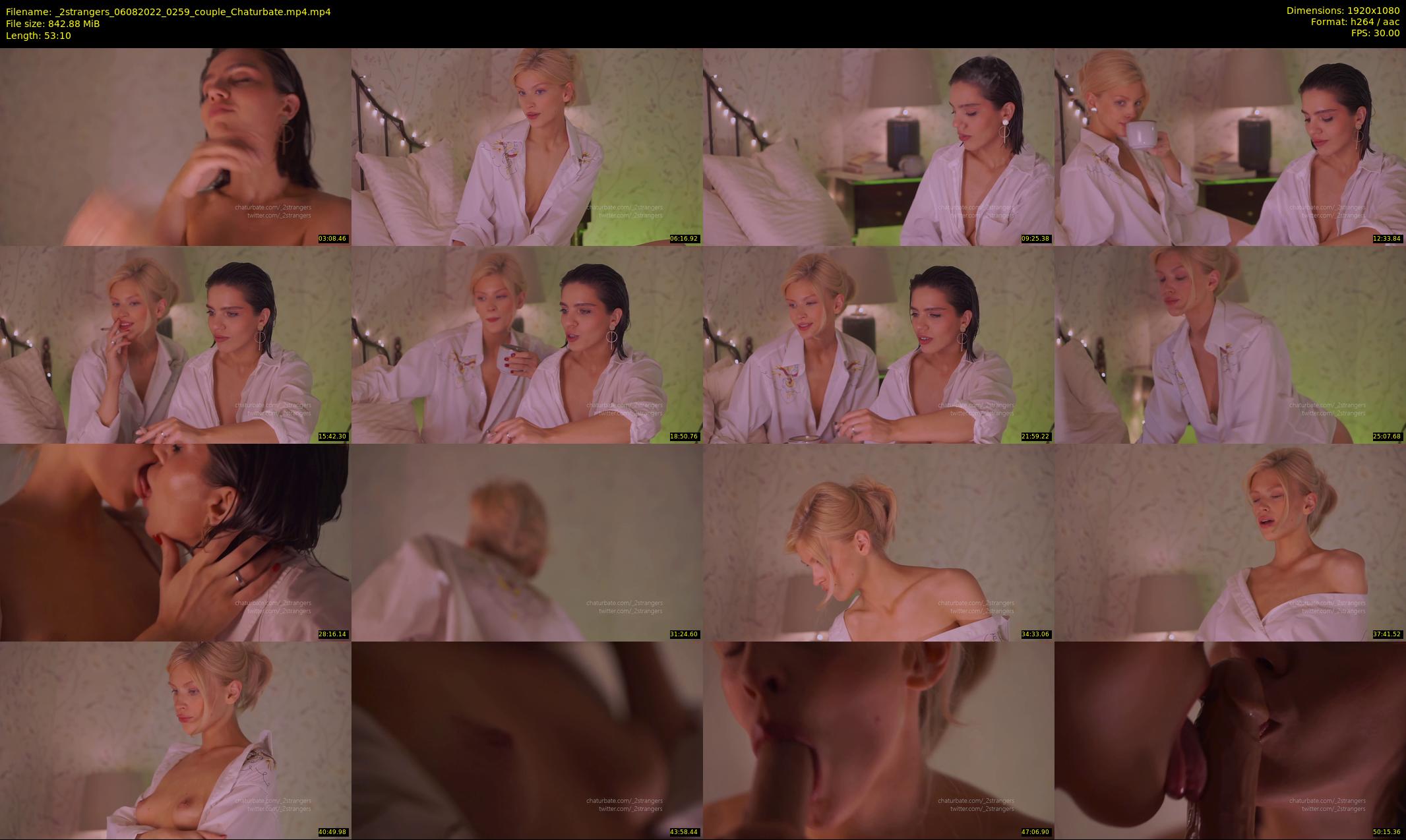 _2strangers — 54 minute Chaturbate couple cam show recording, 1080p, Aug 6, 2022